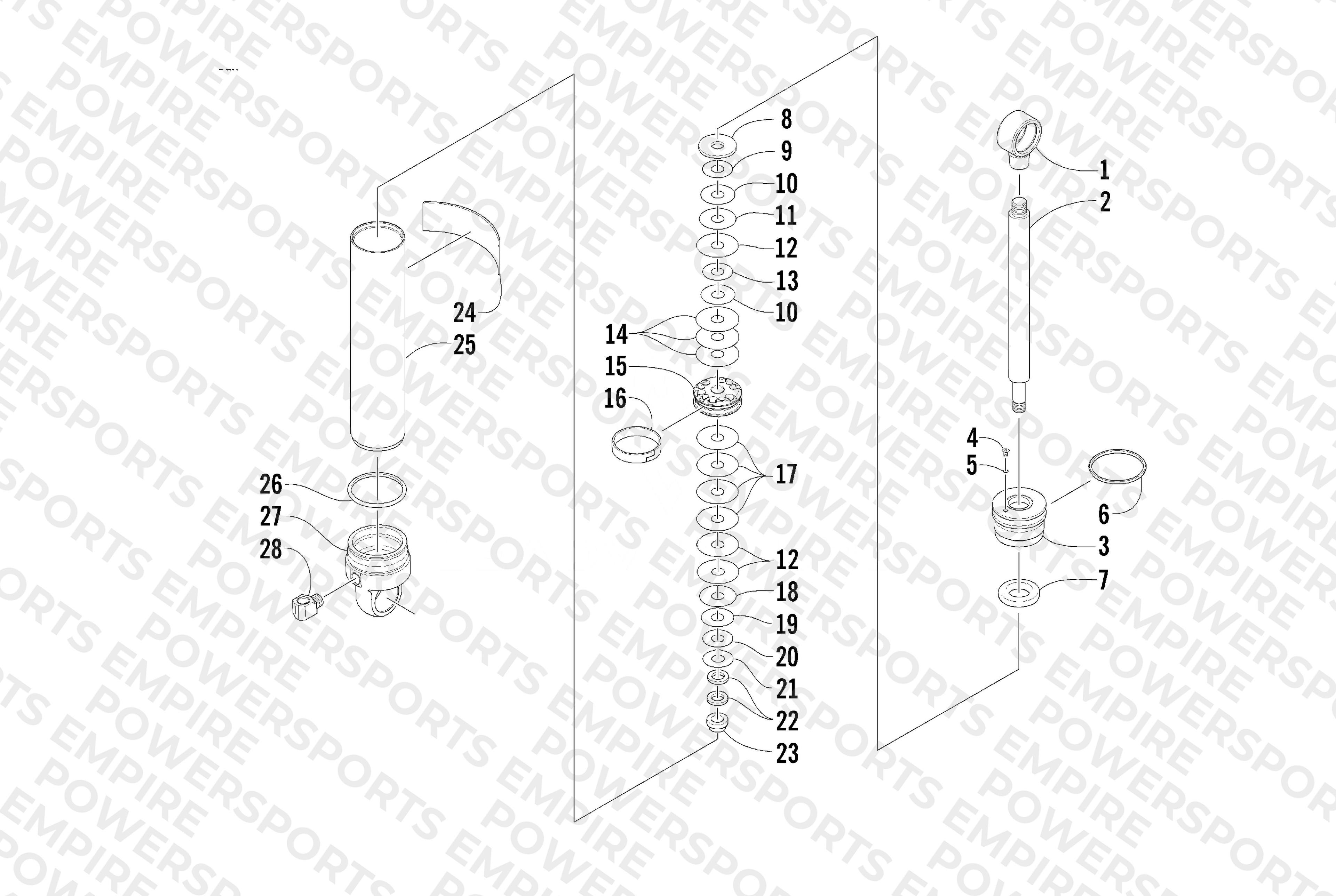 REAR SUSPENSION REAR ARM SHOCK ABSORBER