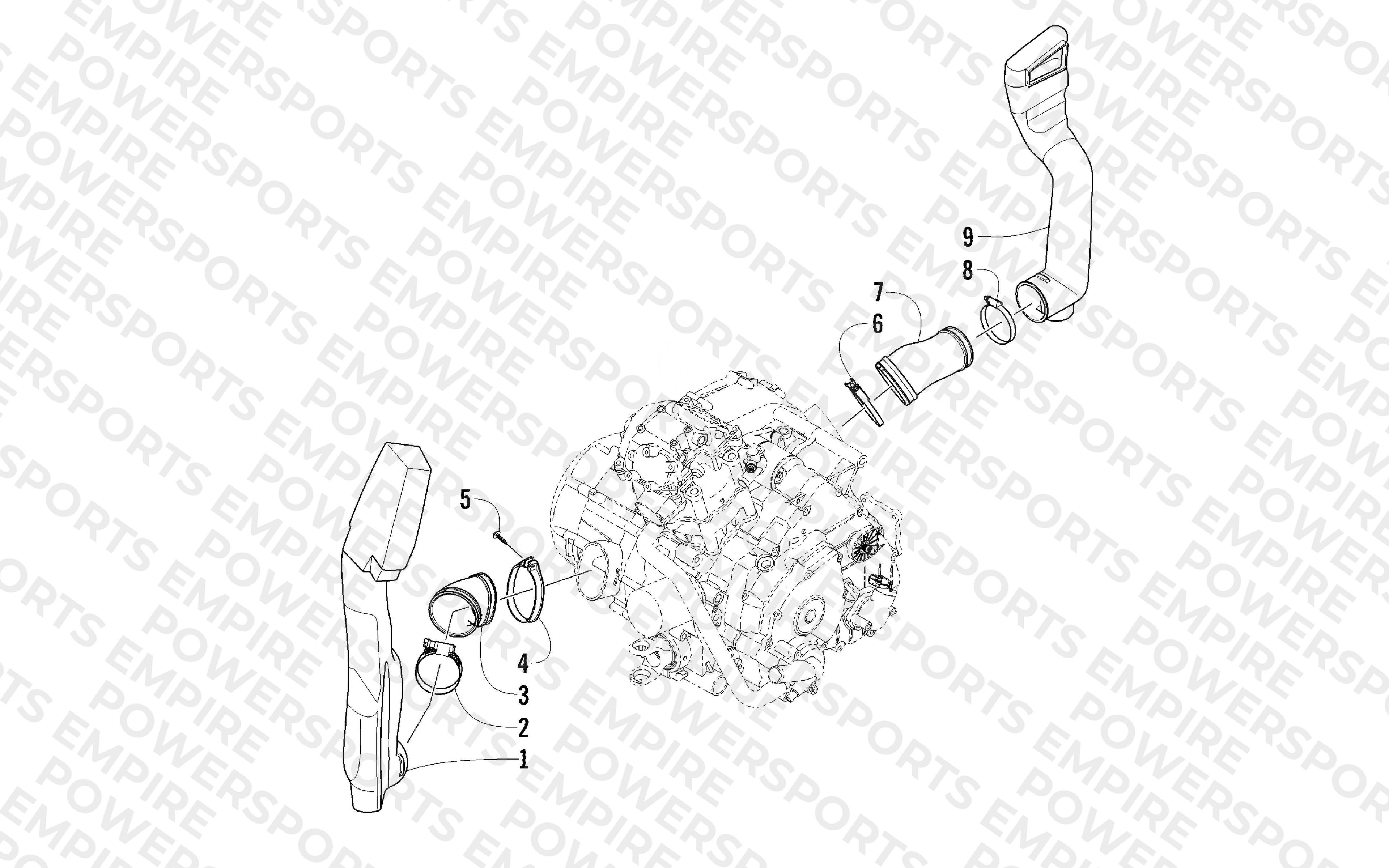 CASE/BELT COOLING ASSEMBLY