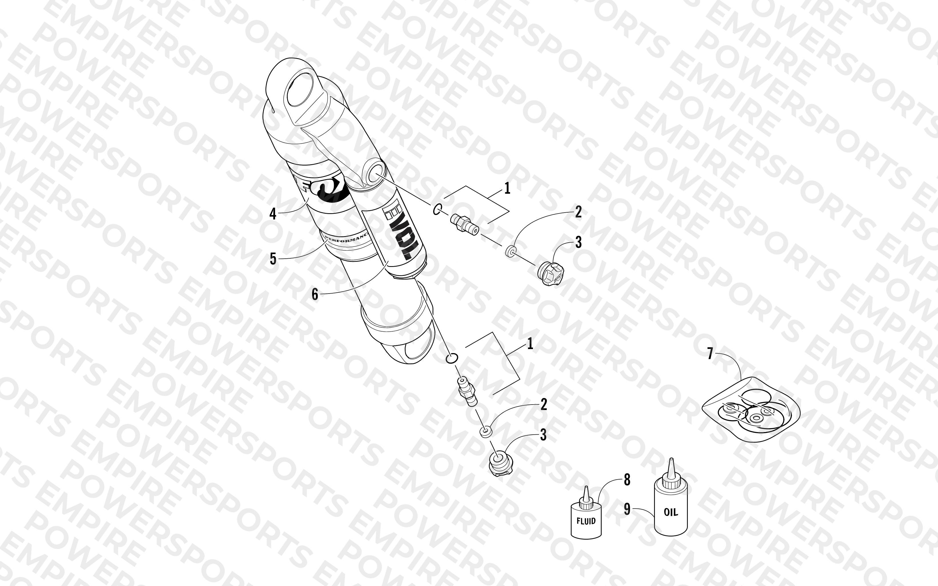 REAR SUSPENSION FRONT ARM SHOCK ABSORBER