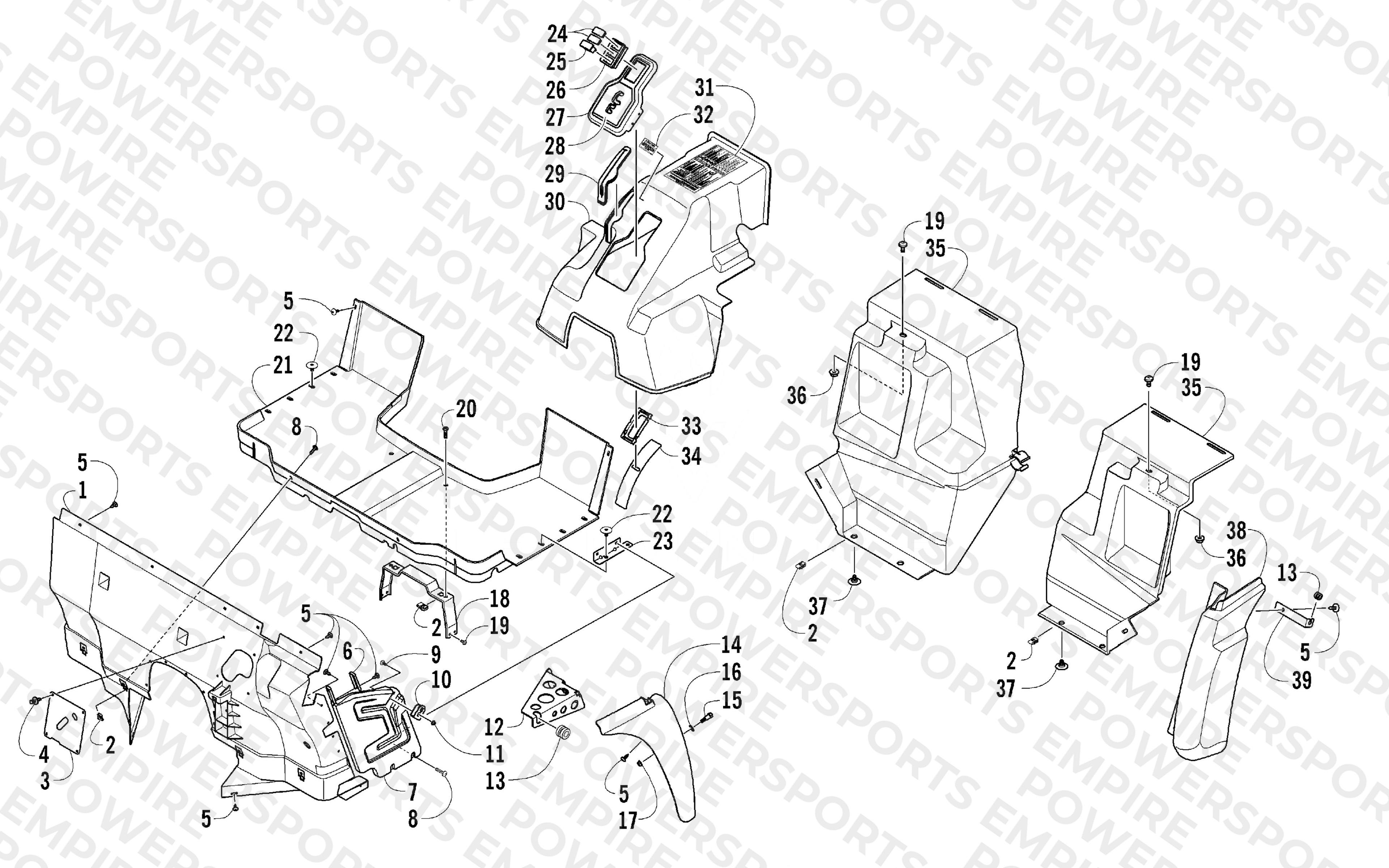 CONSOLE AND FLOOR PANEL ASSEMBLY