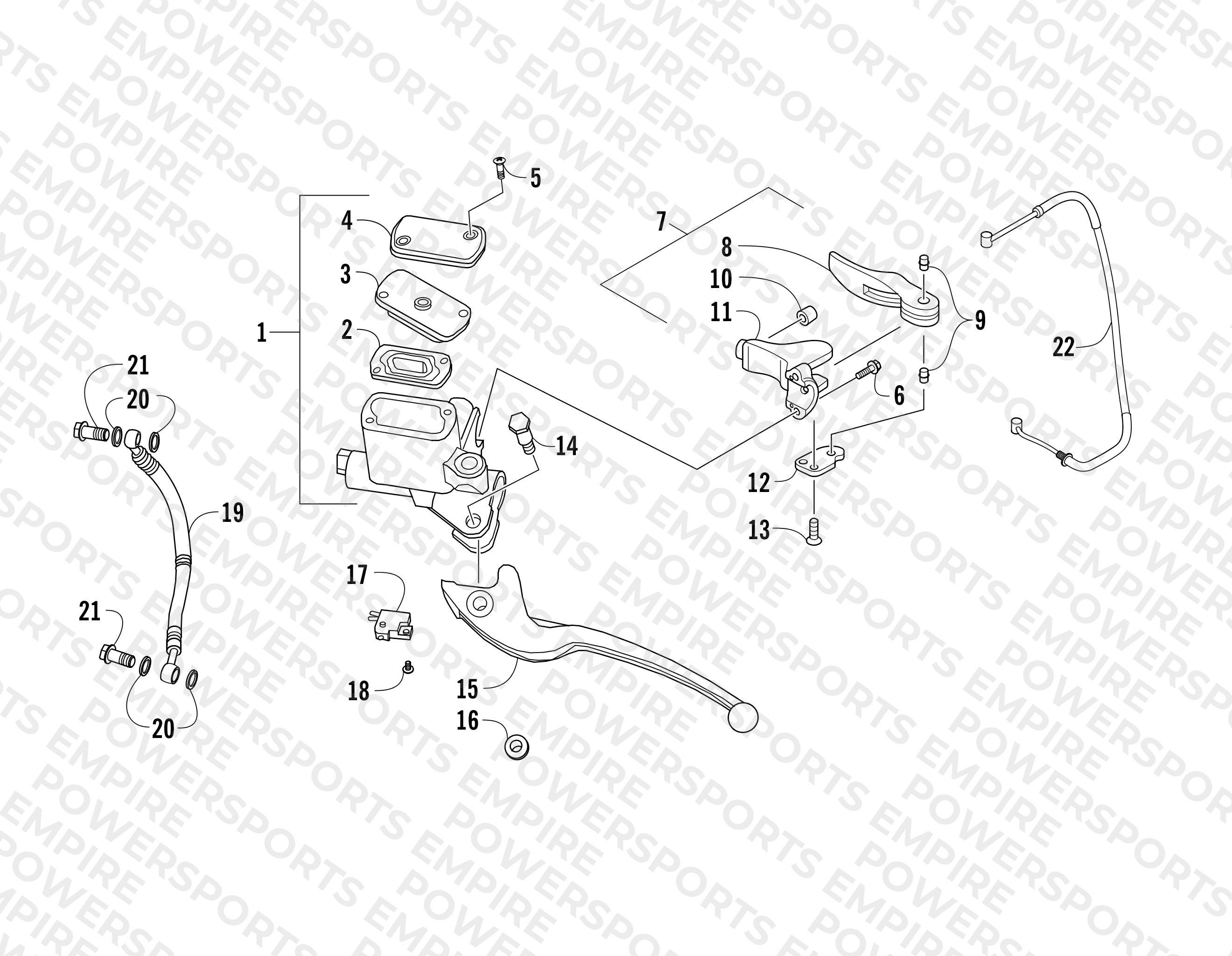 HYDRAULIC HAND BRAKE ASSEMBLY