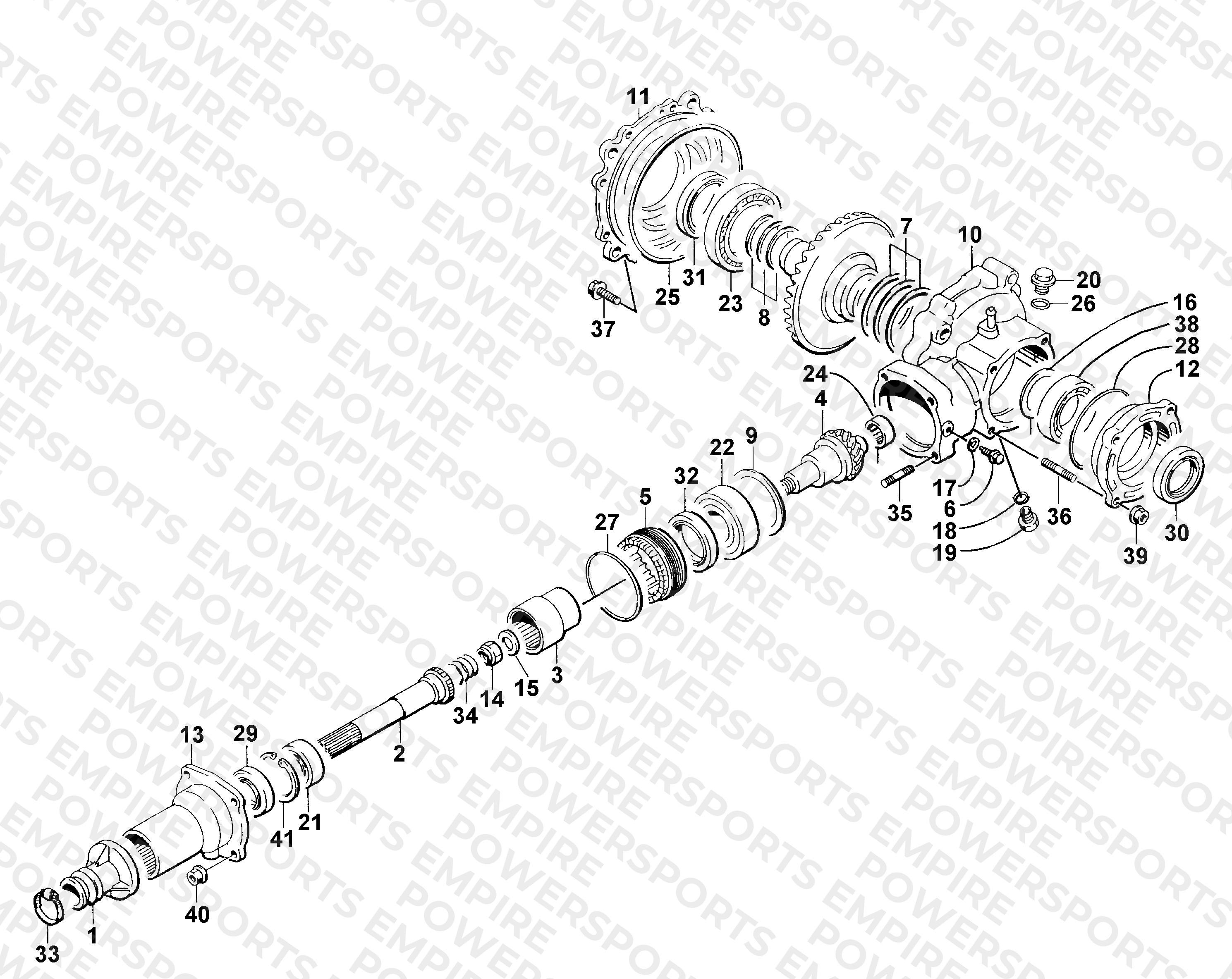 REAR BEVEL GEAR ASSEMBLY