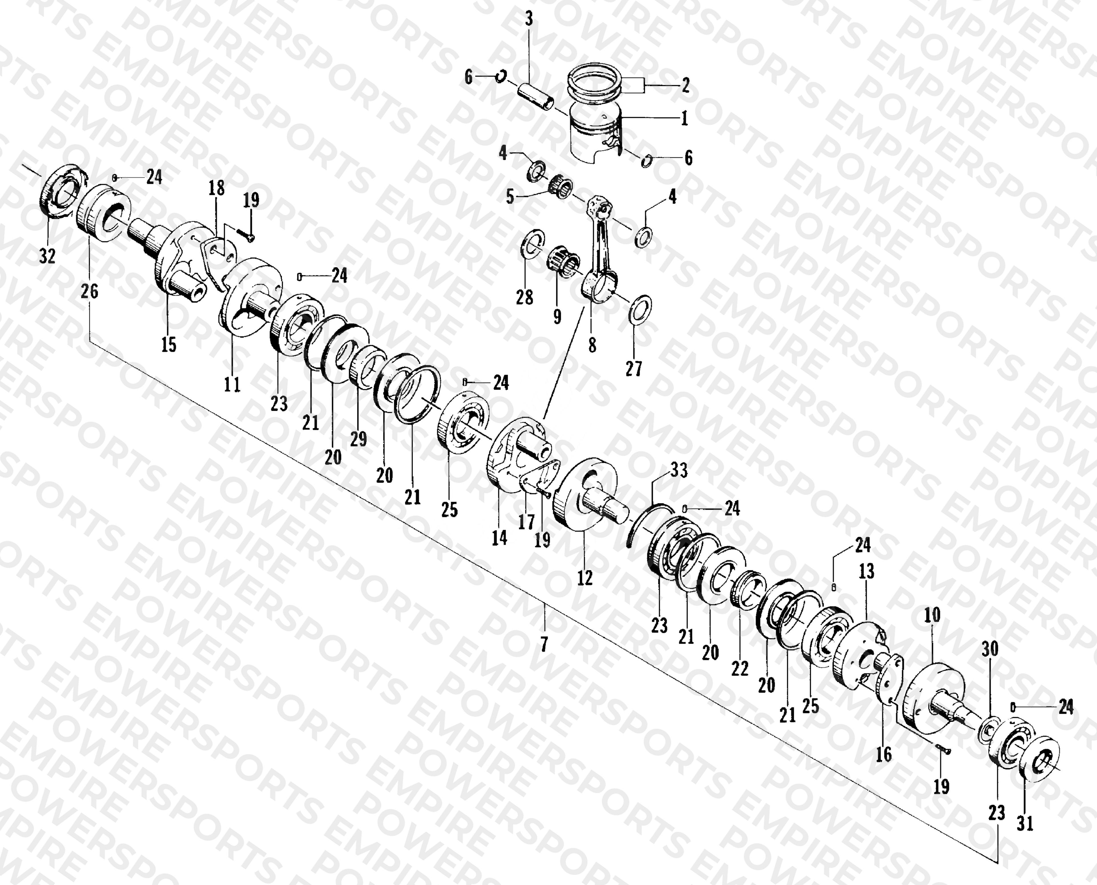 PISTON AND CRANKSHAFT