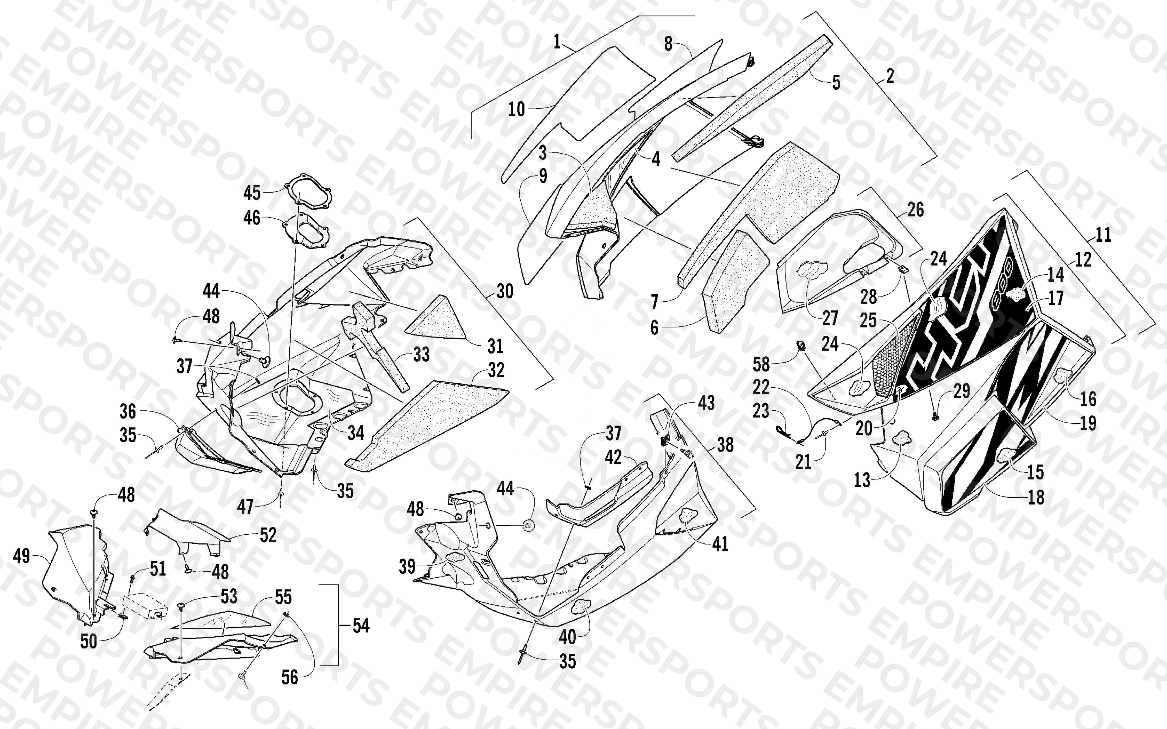 SKID PLATE AND SIDE PANEL ASSEMBLY