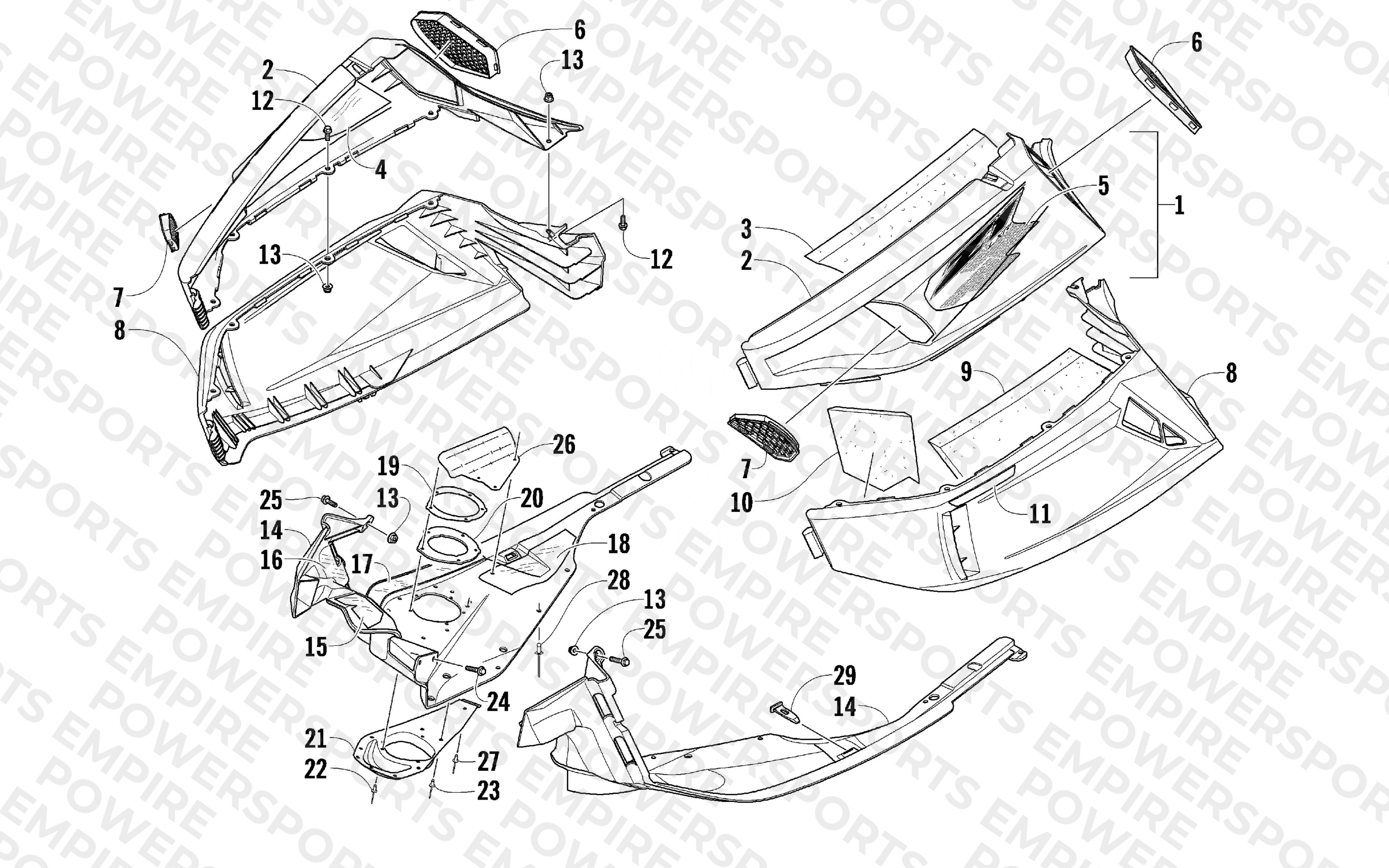 SKID PLATE AND SIDE PANEL ASSEMBLY