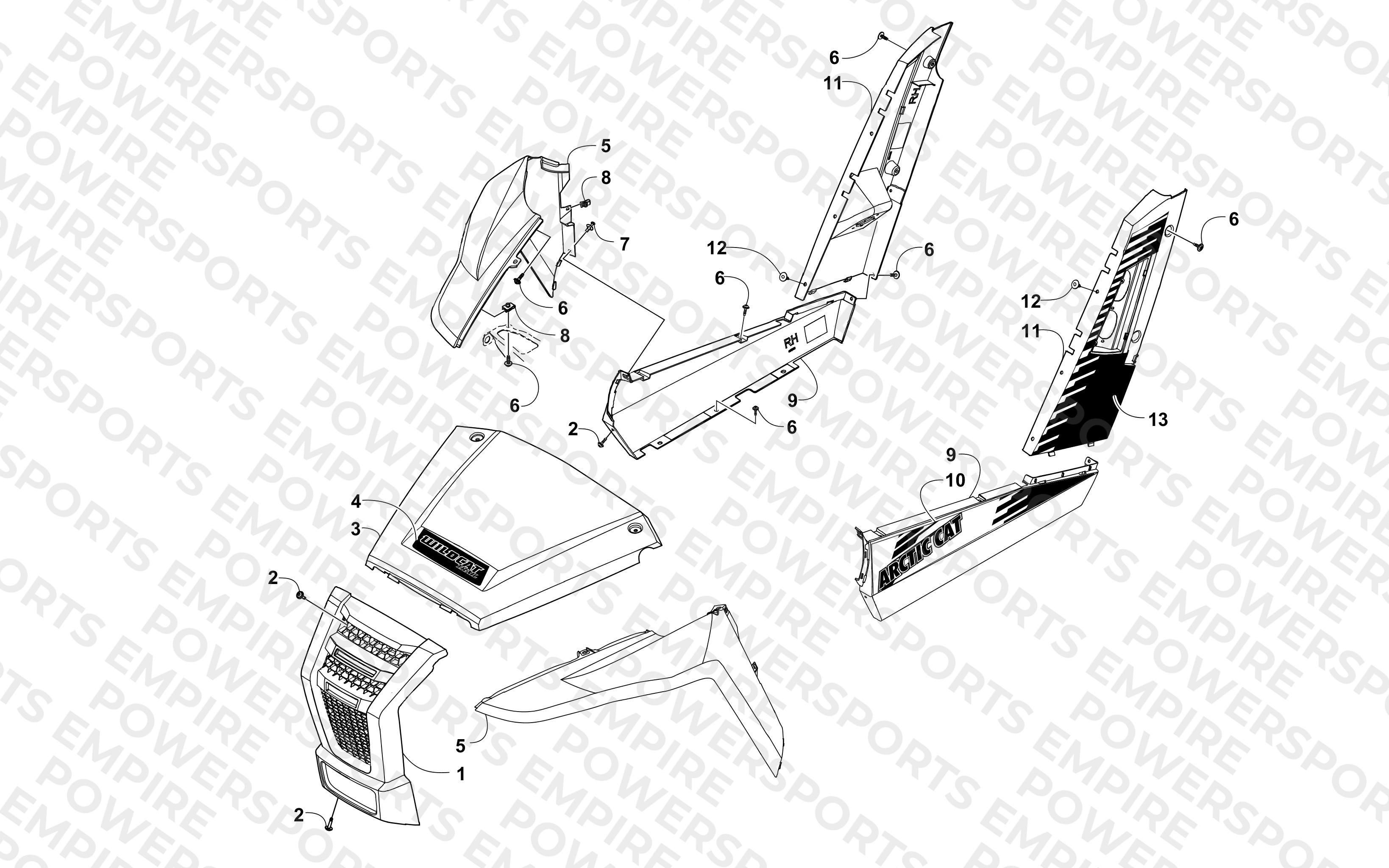 FRONT AND SIDE PANEL ASSEMBLIES