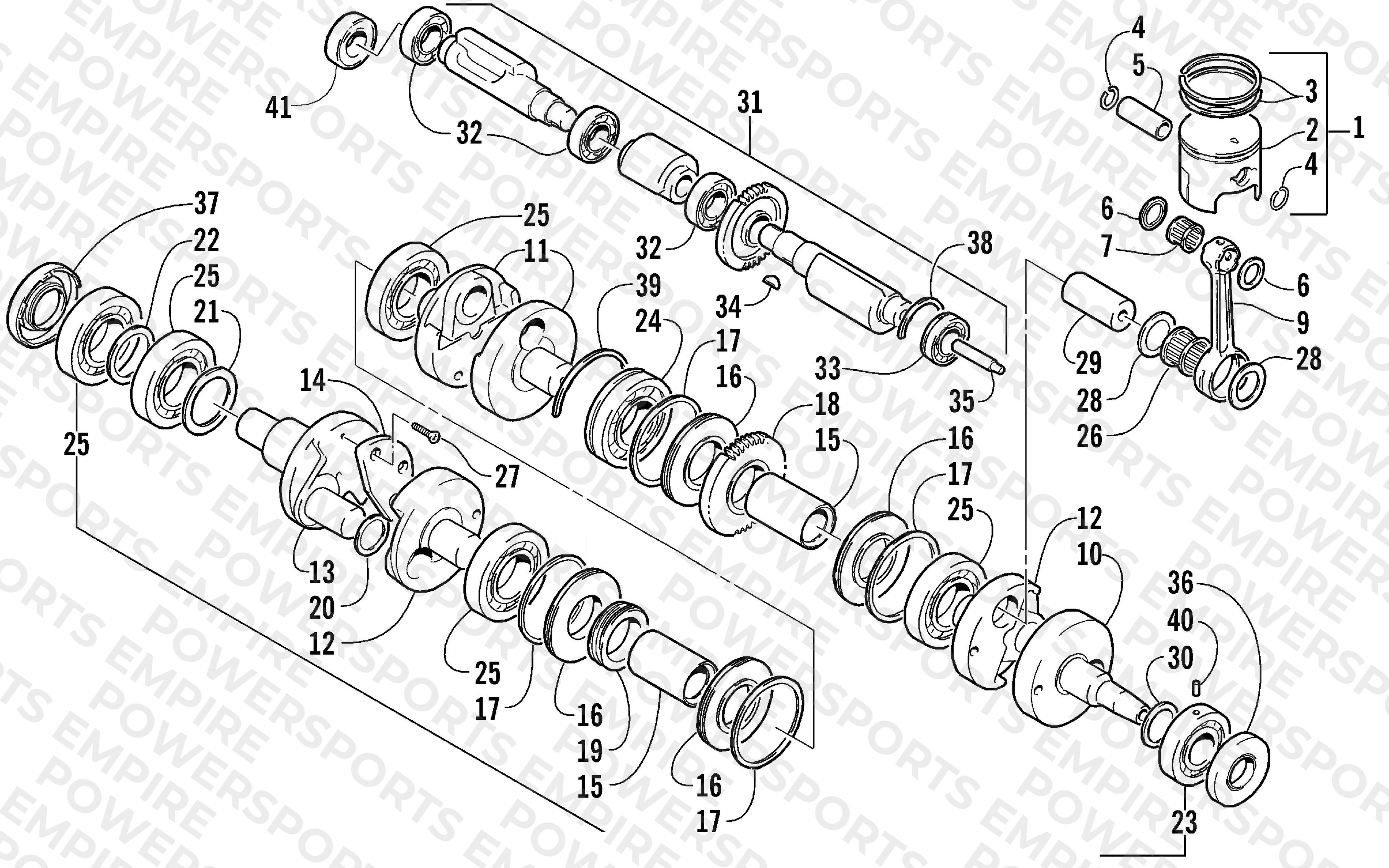 PISTON AND CRANKSHAFT