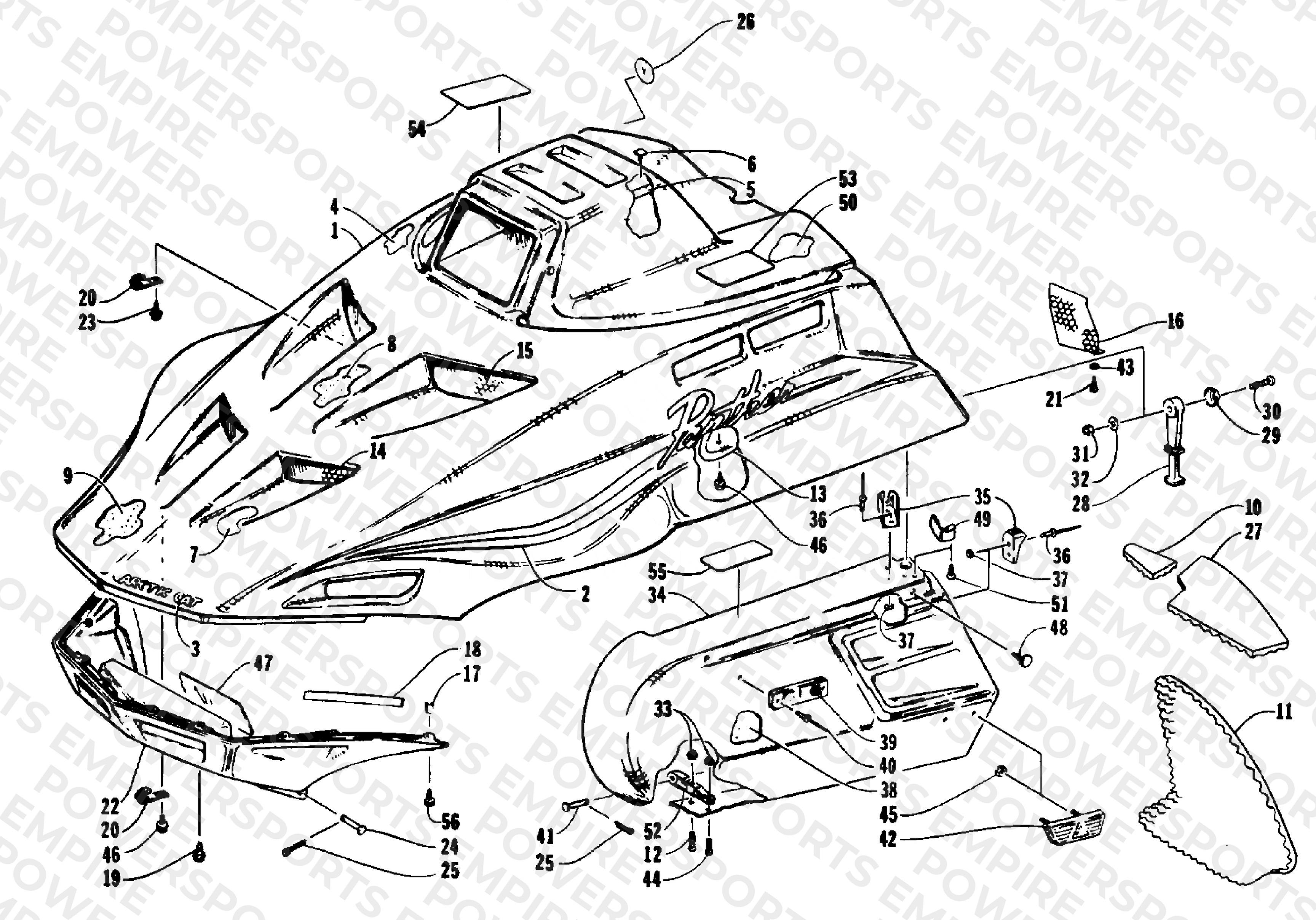 HOOD AND SIDE PODS