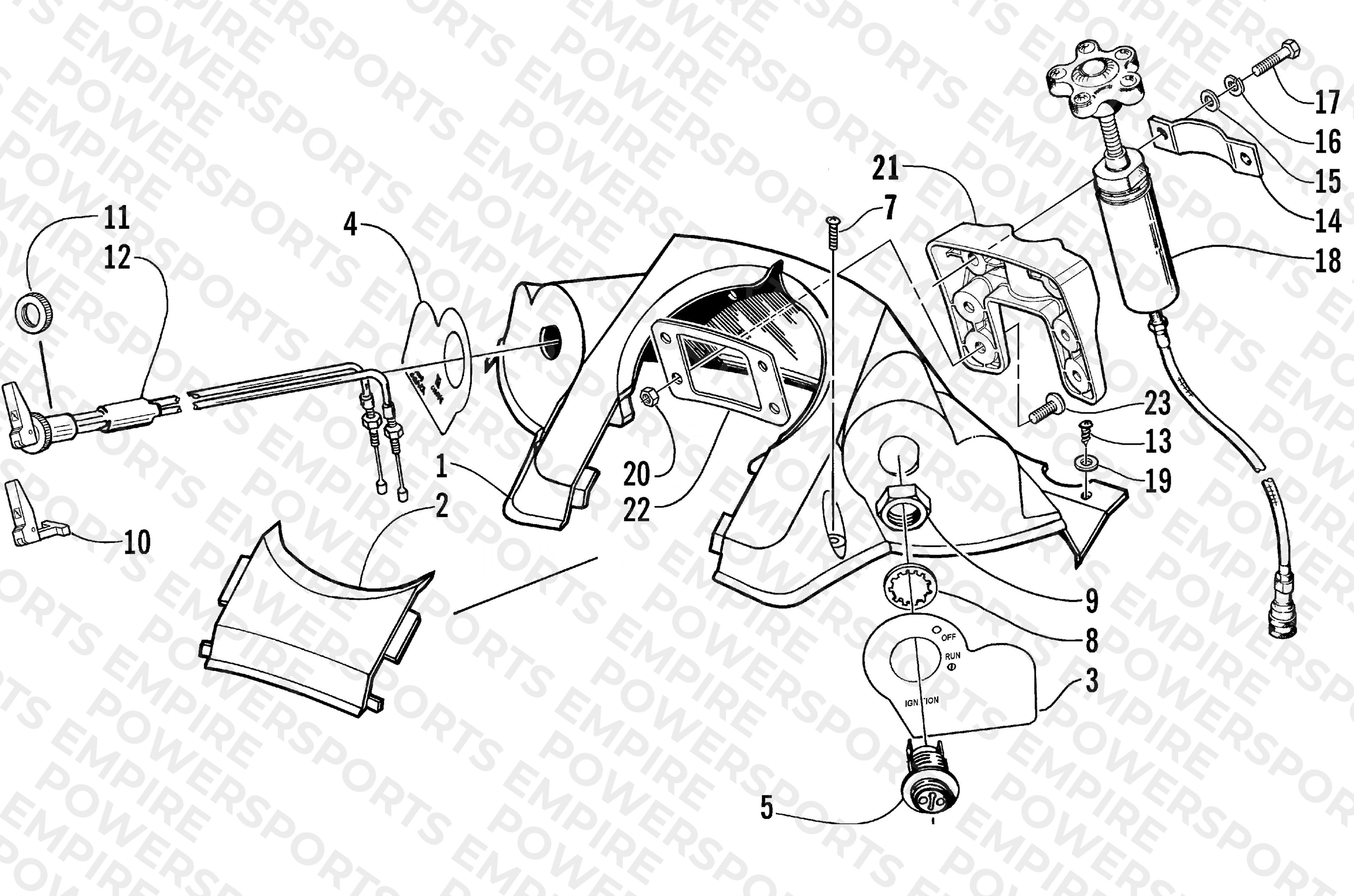CONSOLE AND SWITCH ASSEMBLY (LE-C)