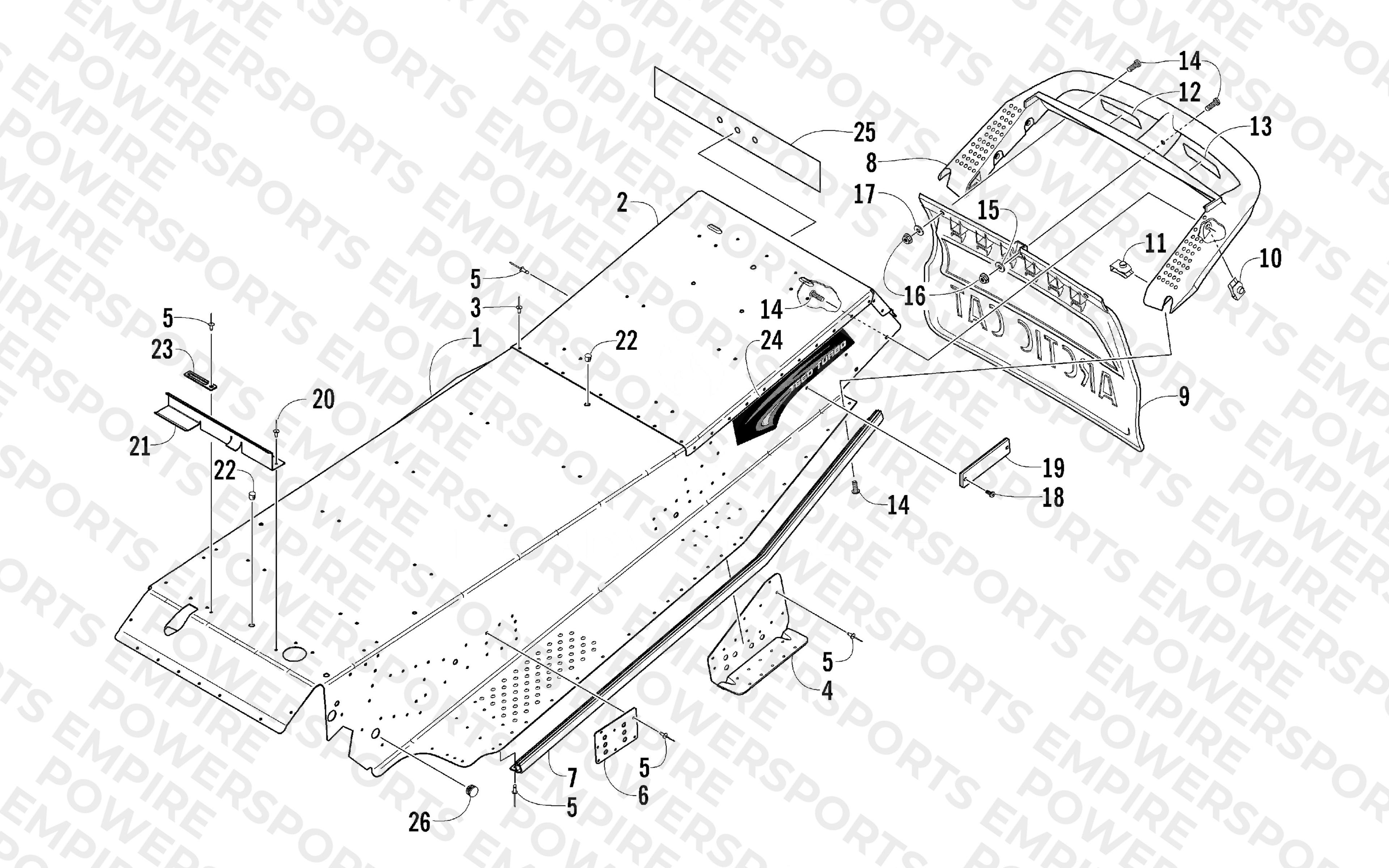 TUNNEL AND REAR BUMPER