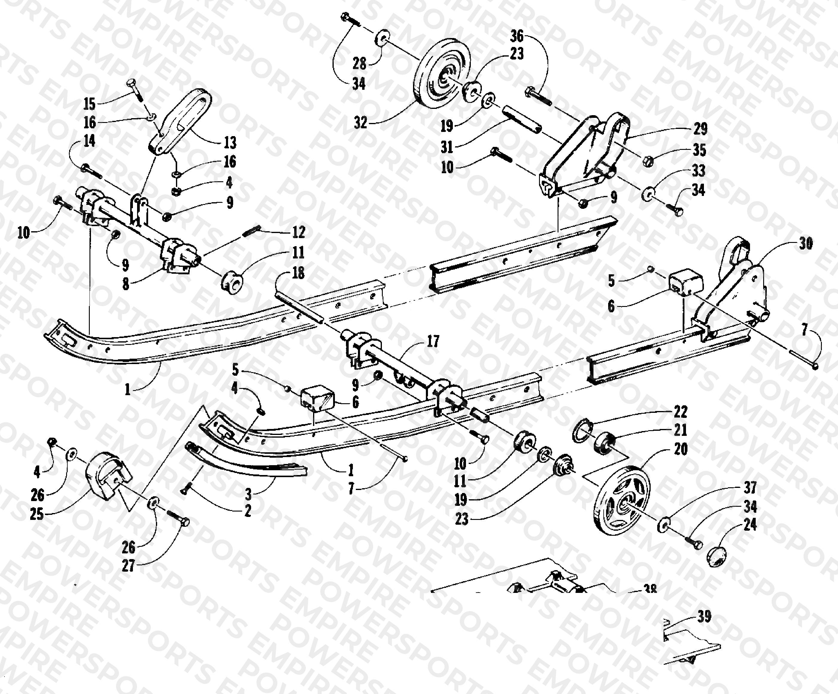 SLIDE RAIL AND TRACK ASSEMBLY
