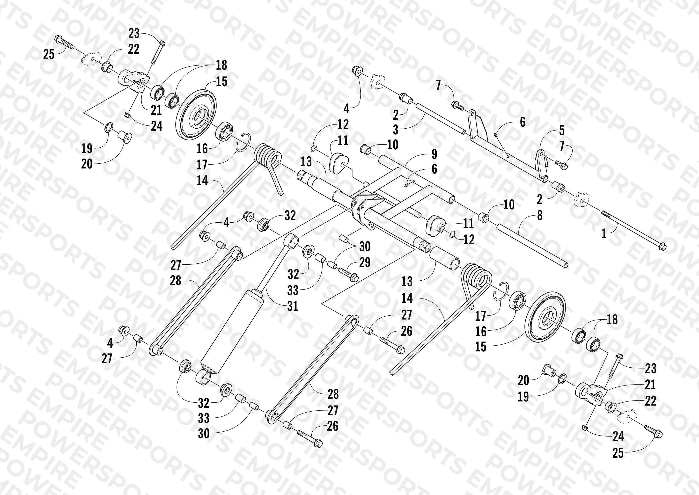 REAR SUSPENSION REAR ARM ASSEMBLY