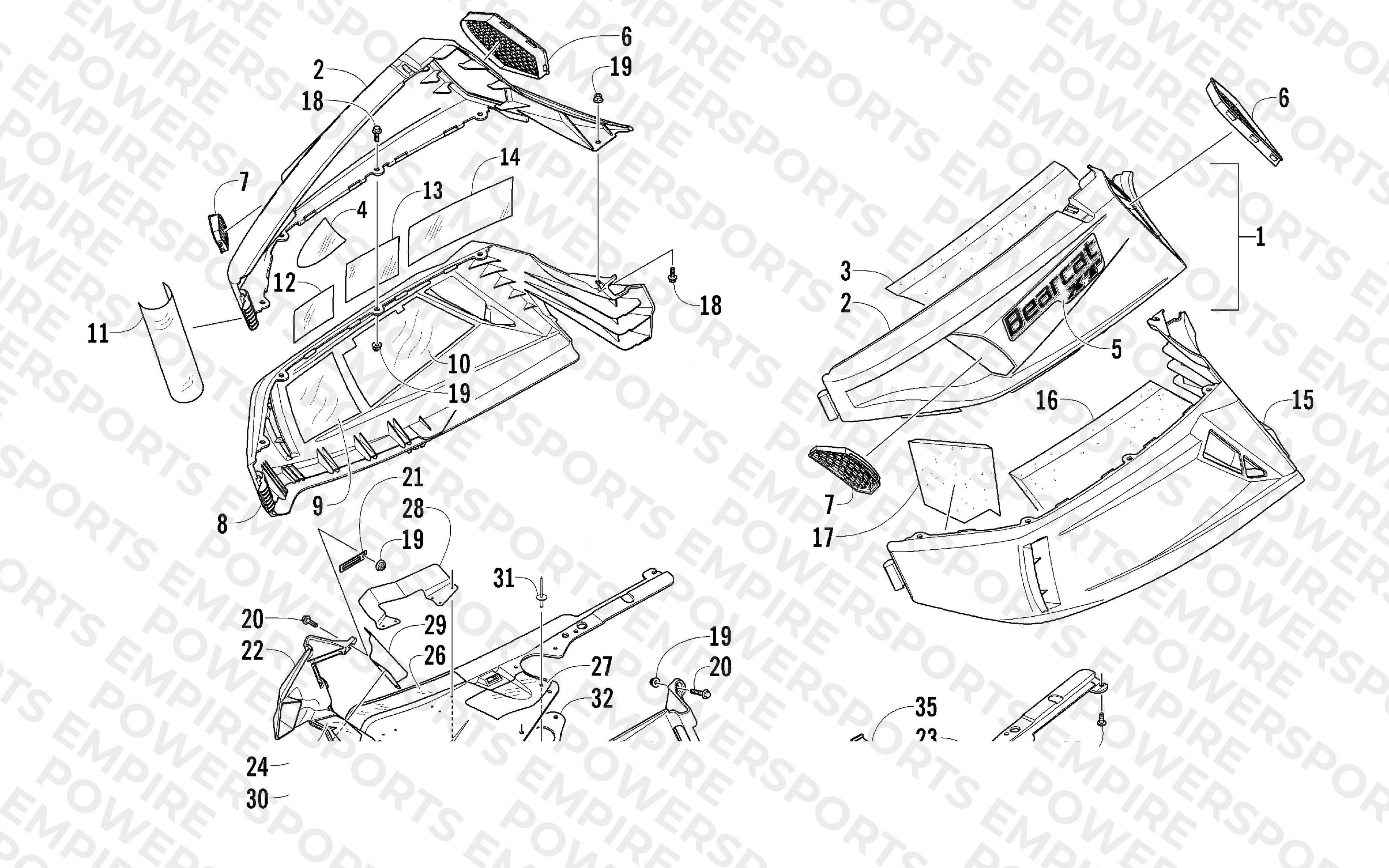 SKID PLATE AND SIDE PANEL ASSEMBLY