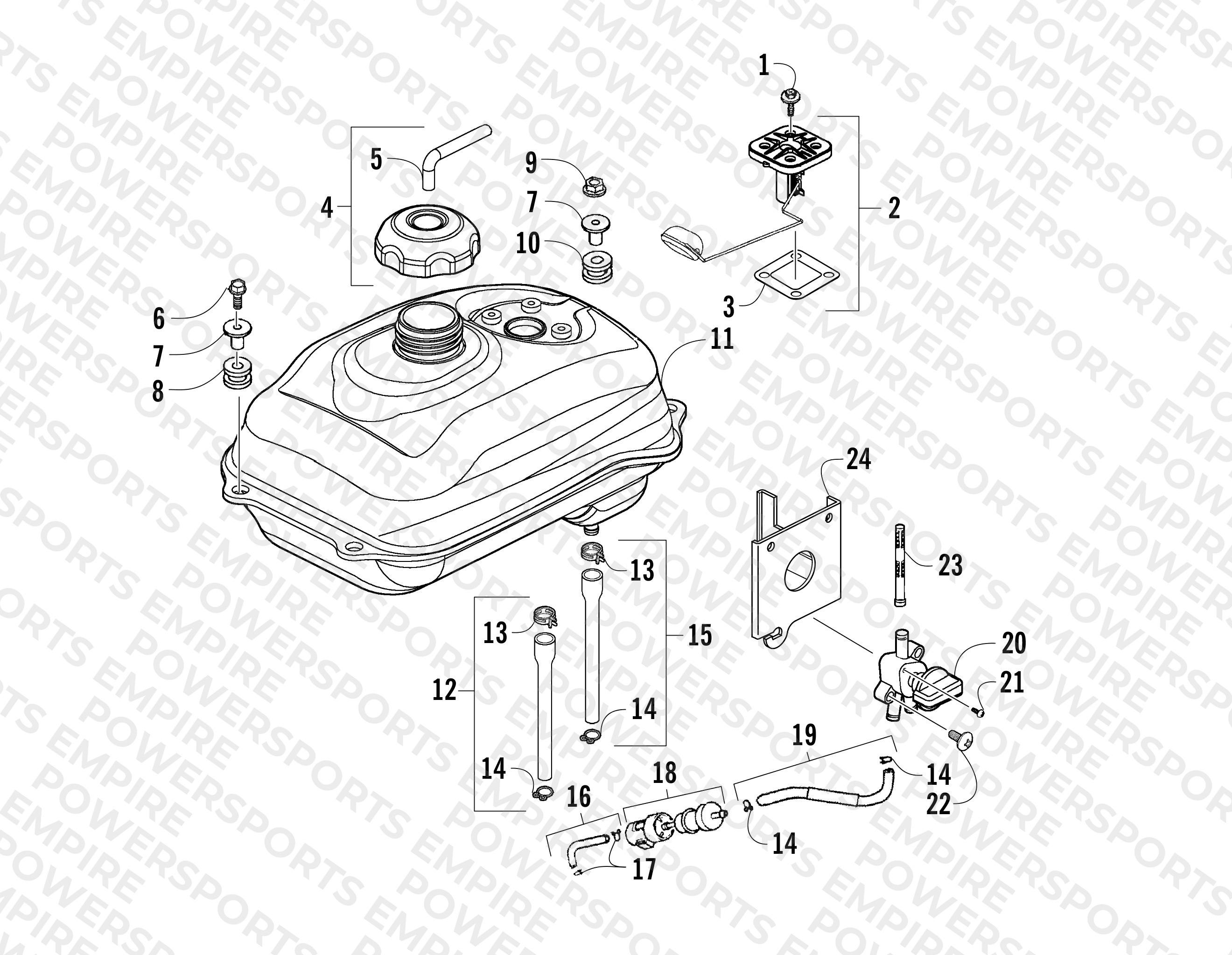 GAS TANK ASSEMBLY