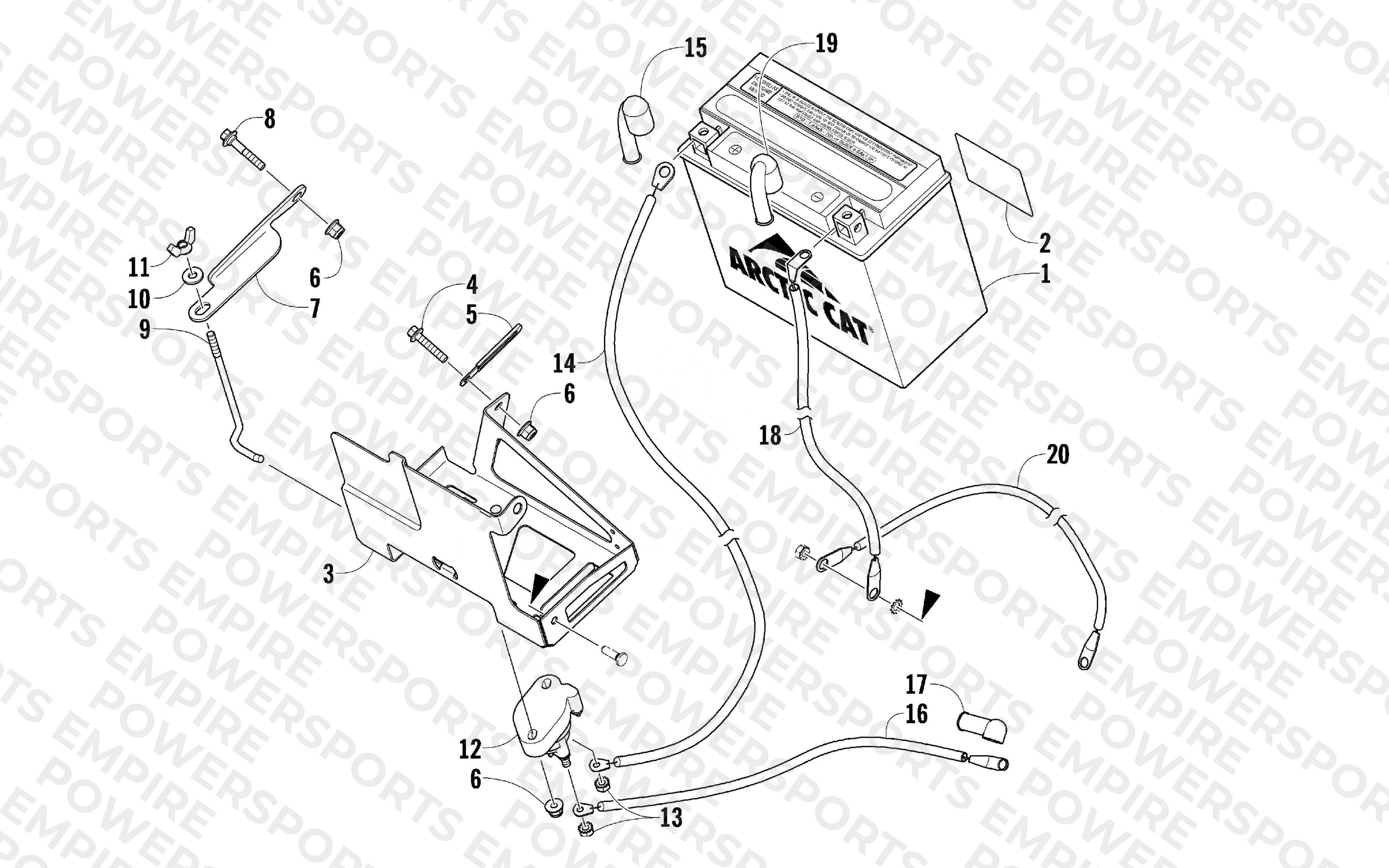 BATTERY AND TRAY ASSEMBLY