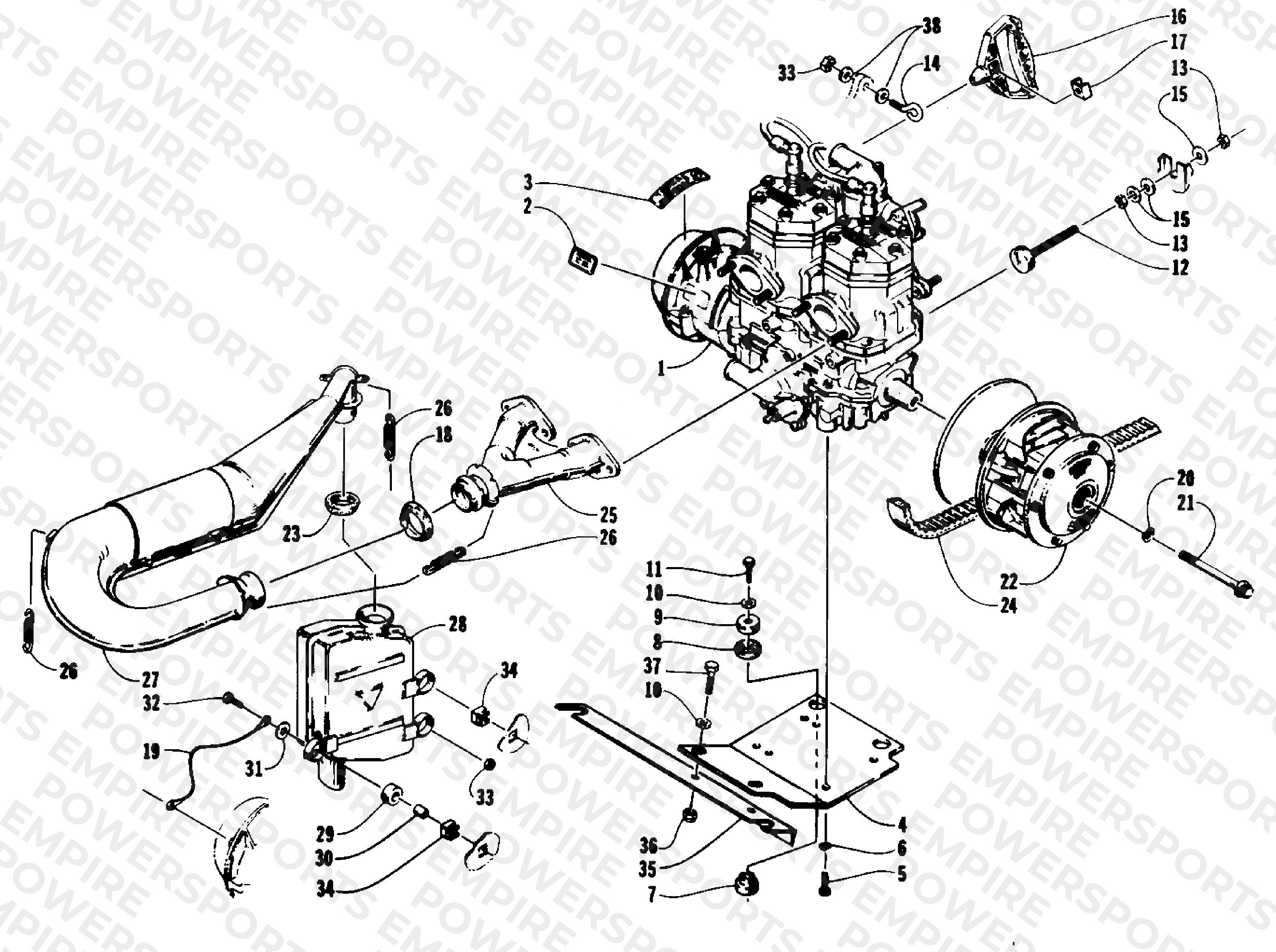 ENGINE AND RELATED PARTS