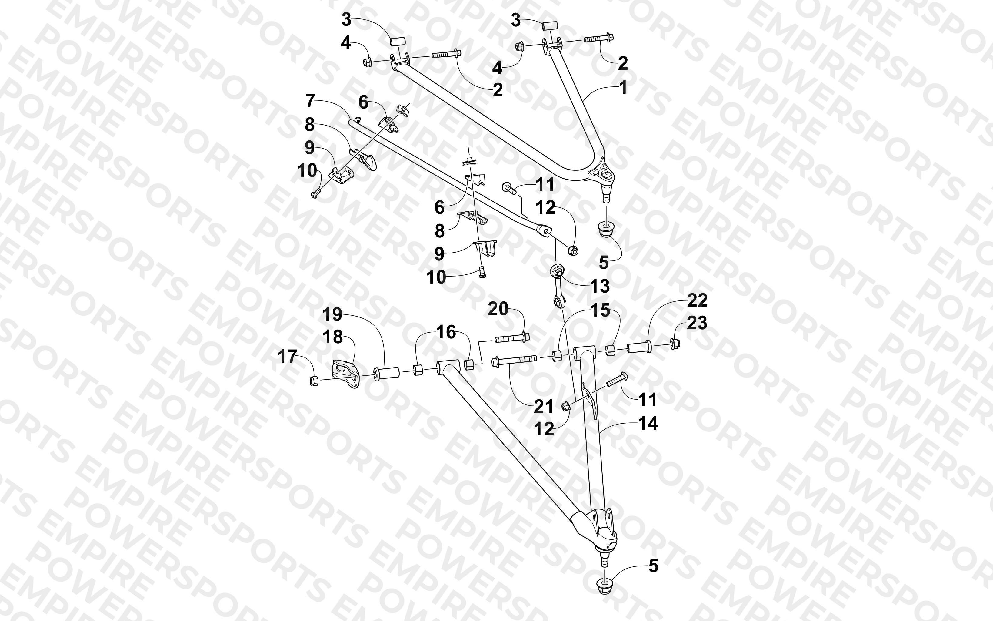 A-ARM AND SWAY BAR ASSEMBLY