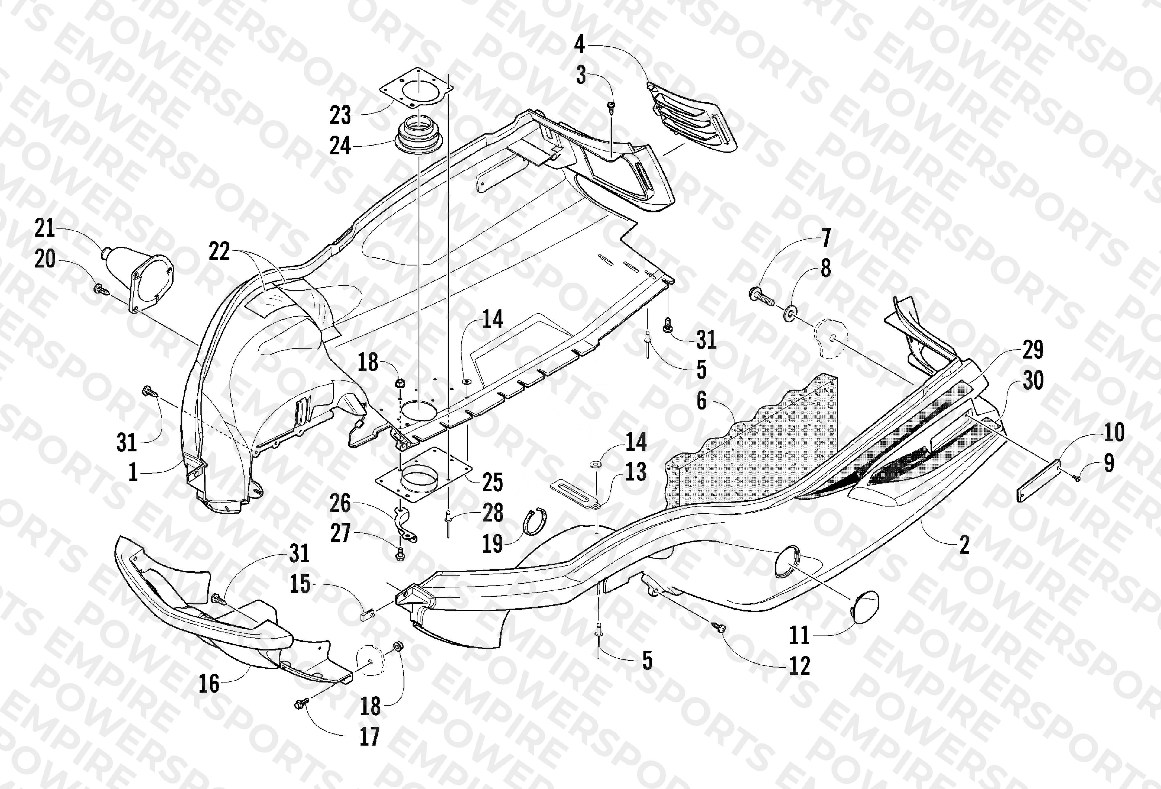 BELLY PAN AND FRONT BUMPER ASSEMBLY