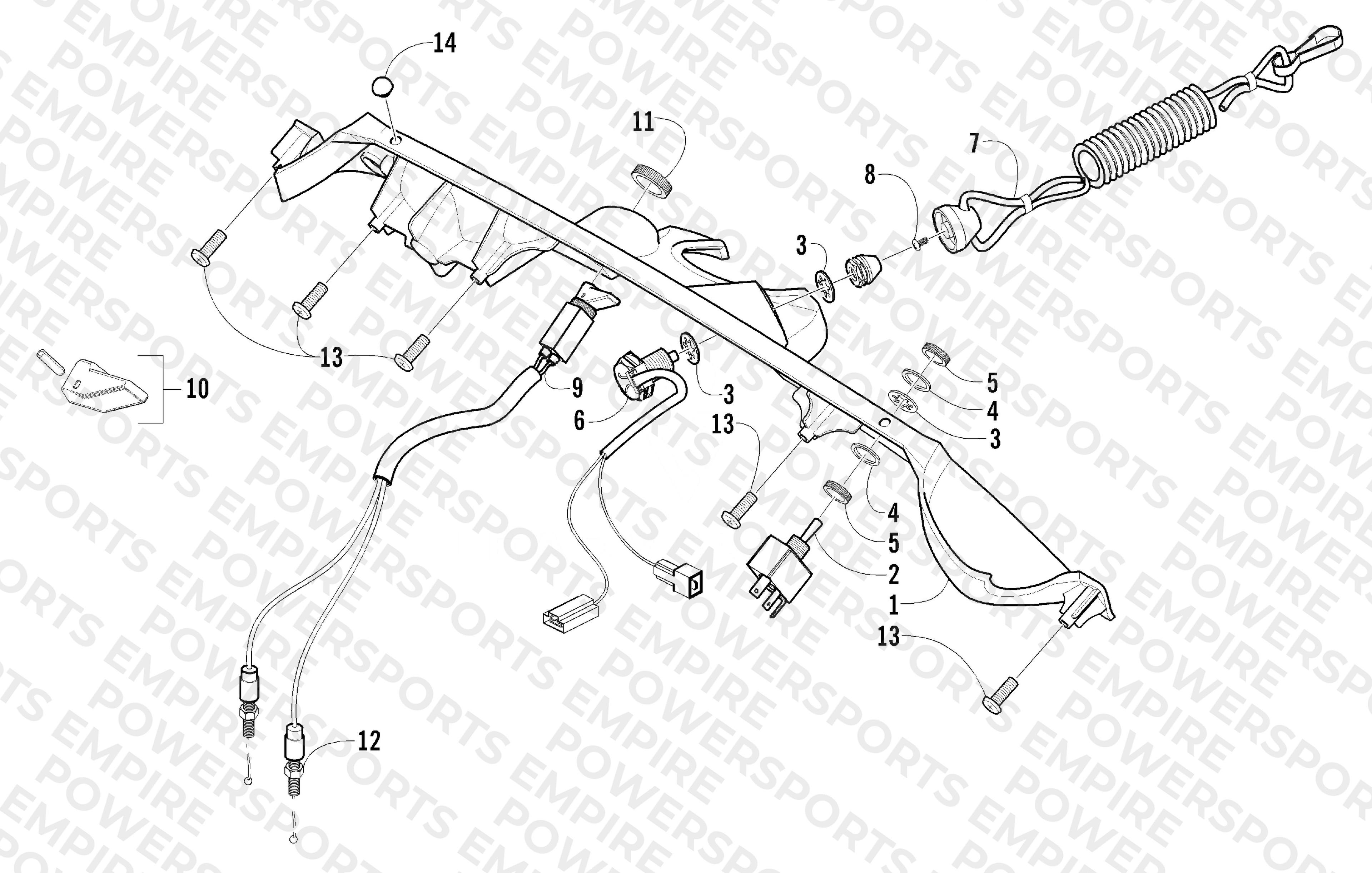 CONSOLE AND SWITCH ASSEMBLY