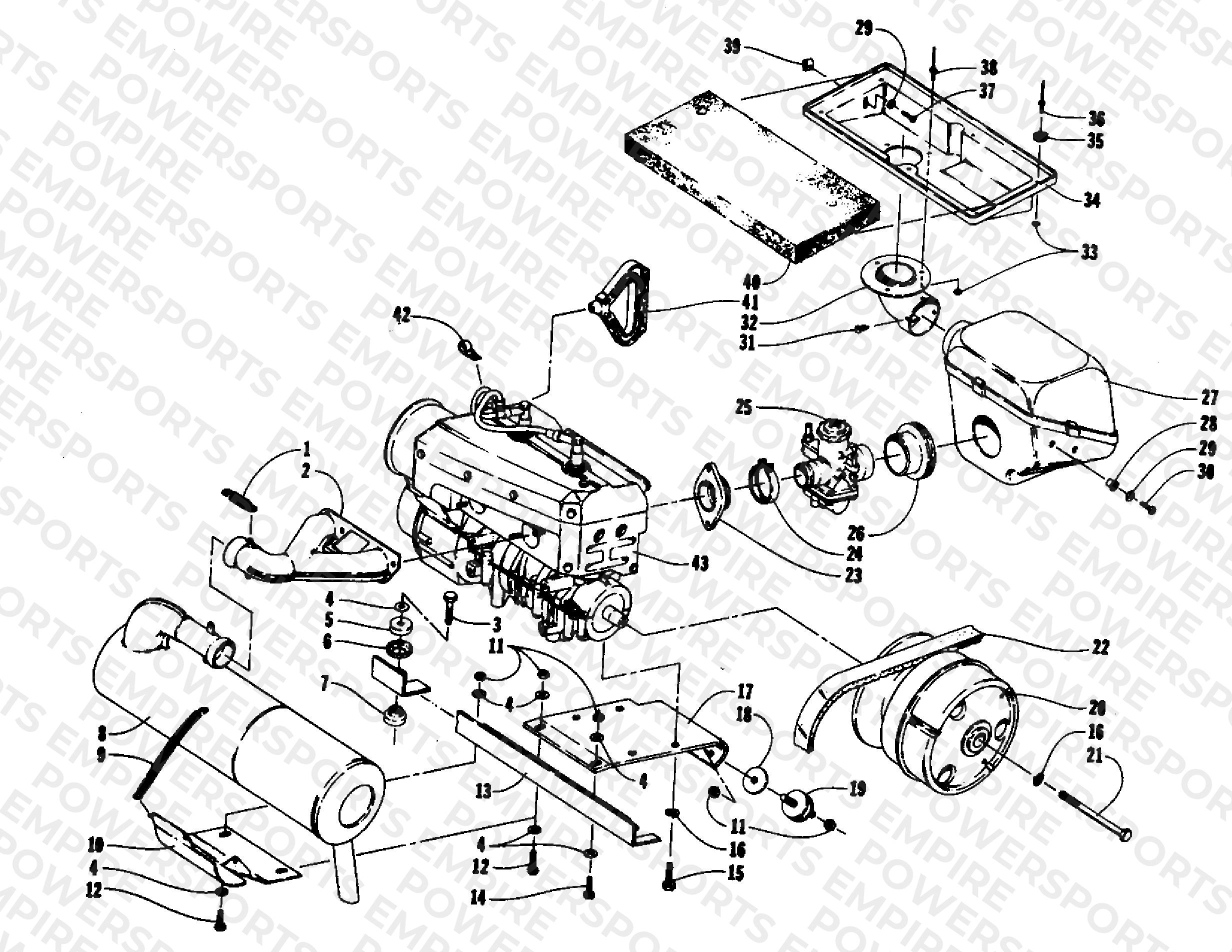 ENGINE AND RELATED PARTS