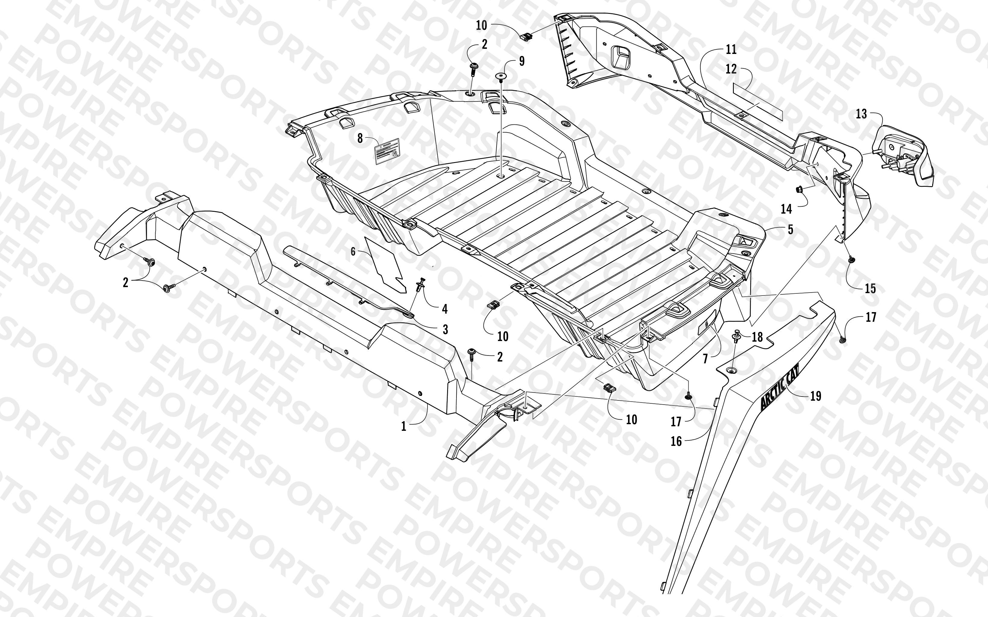 CARGO BOX AND TAILLIGHT ASSEMBLY