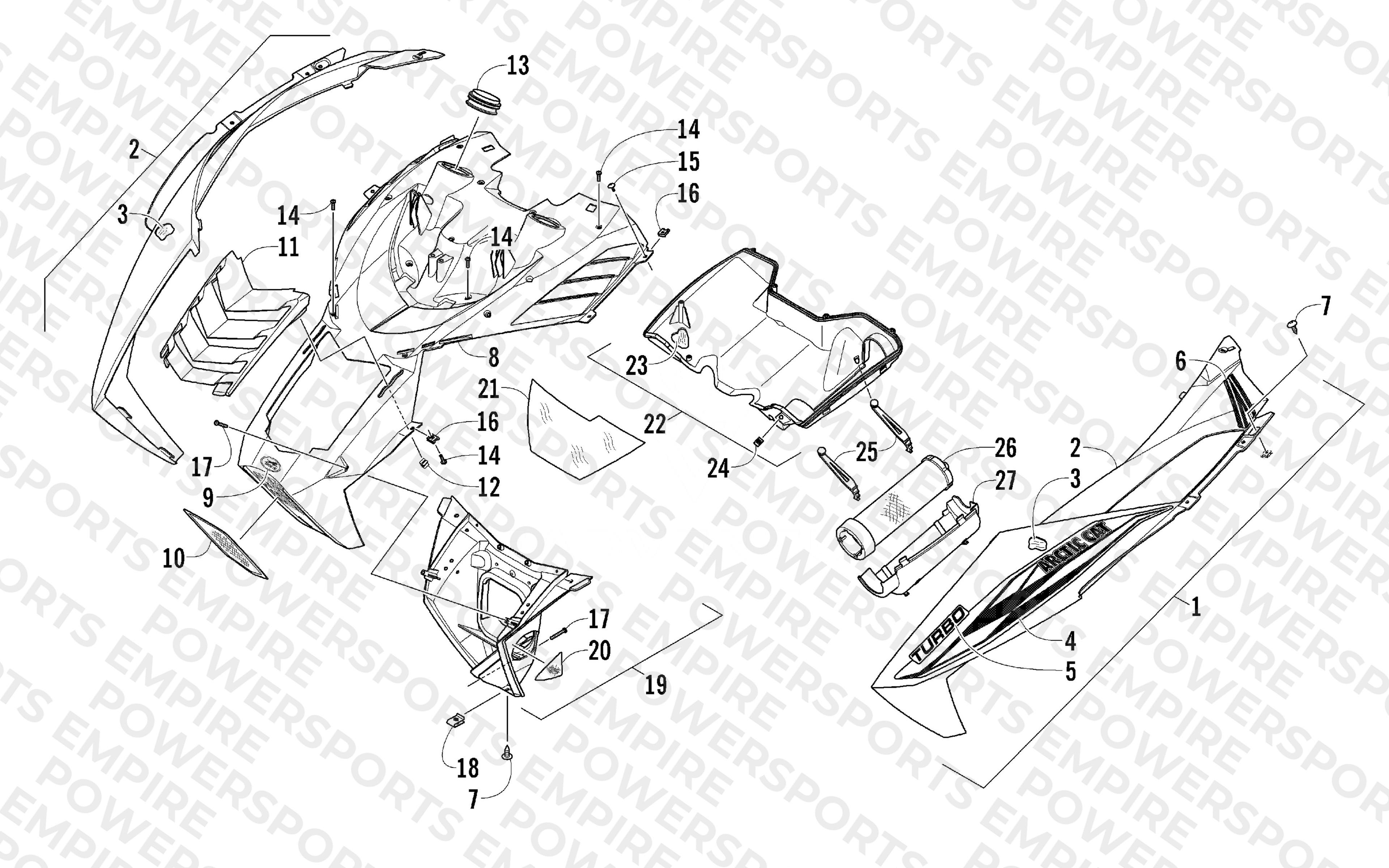HOOD AND AIR INTAKE ASSEMBLY