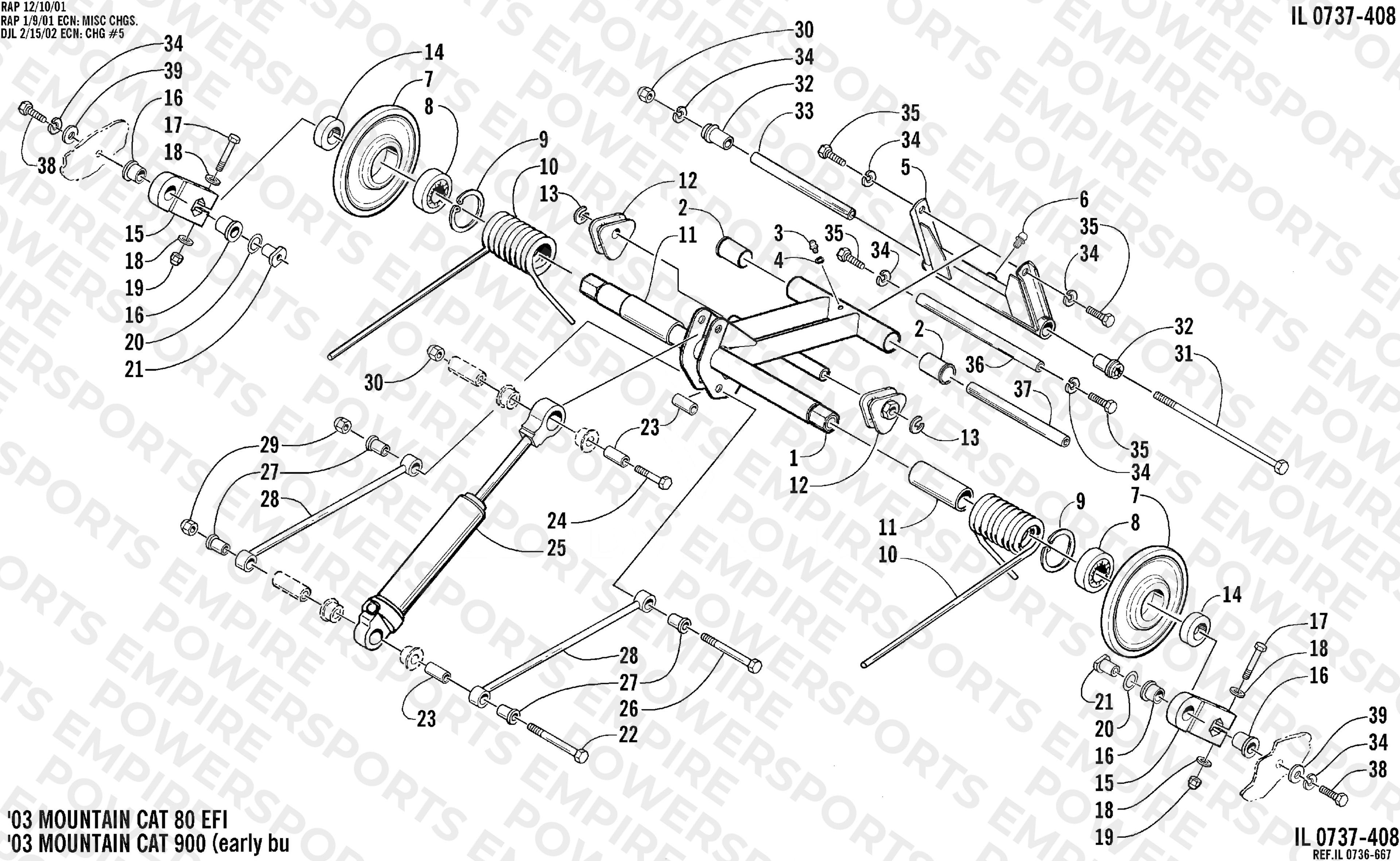 REAR SUSPENSION REAR ARM ASSEMBLY