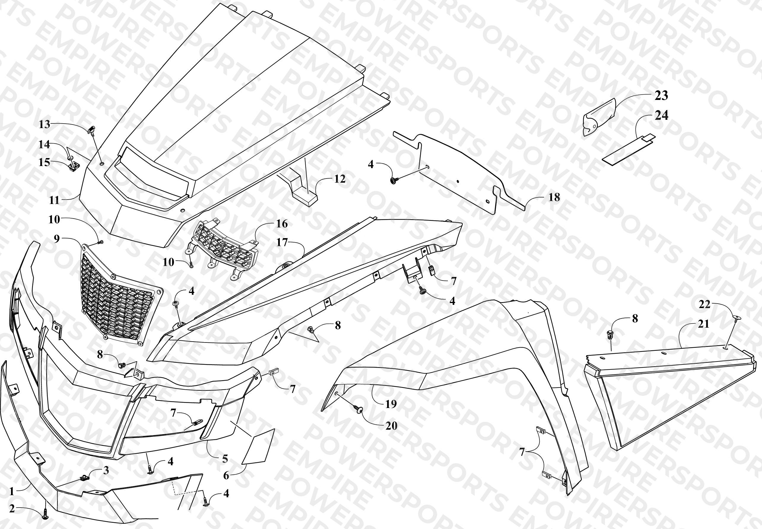 FRONT AND SIDE PANEL ASSEMBLIES
