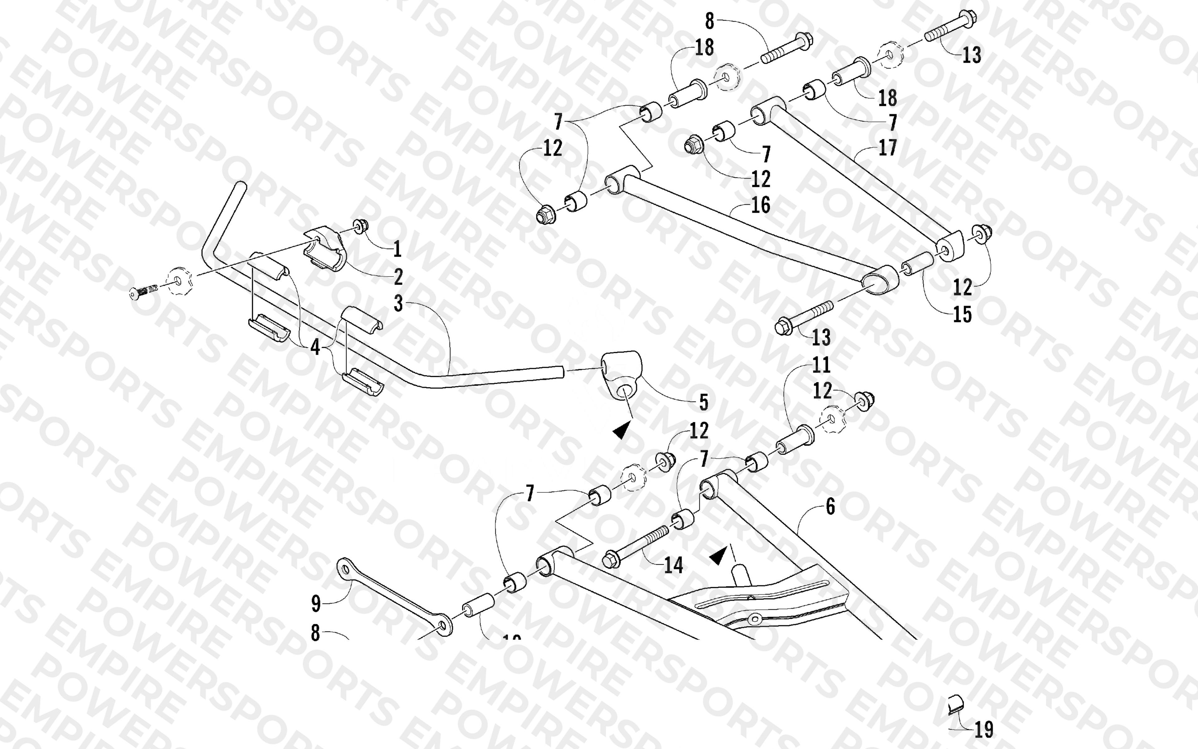 A-ARM AND SWAY BAR ASSEMBLY