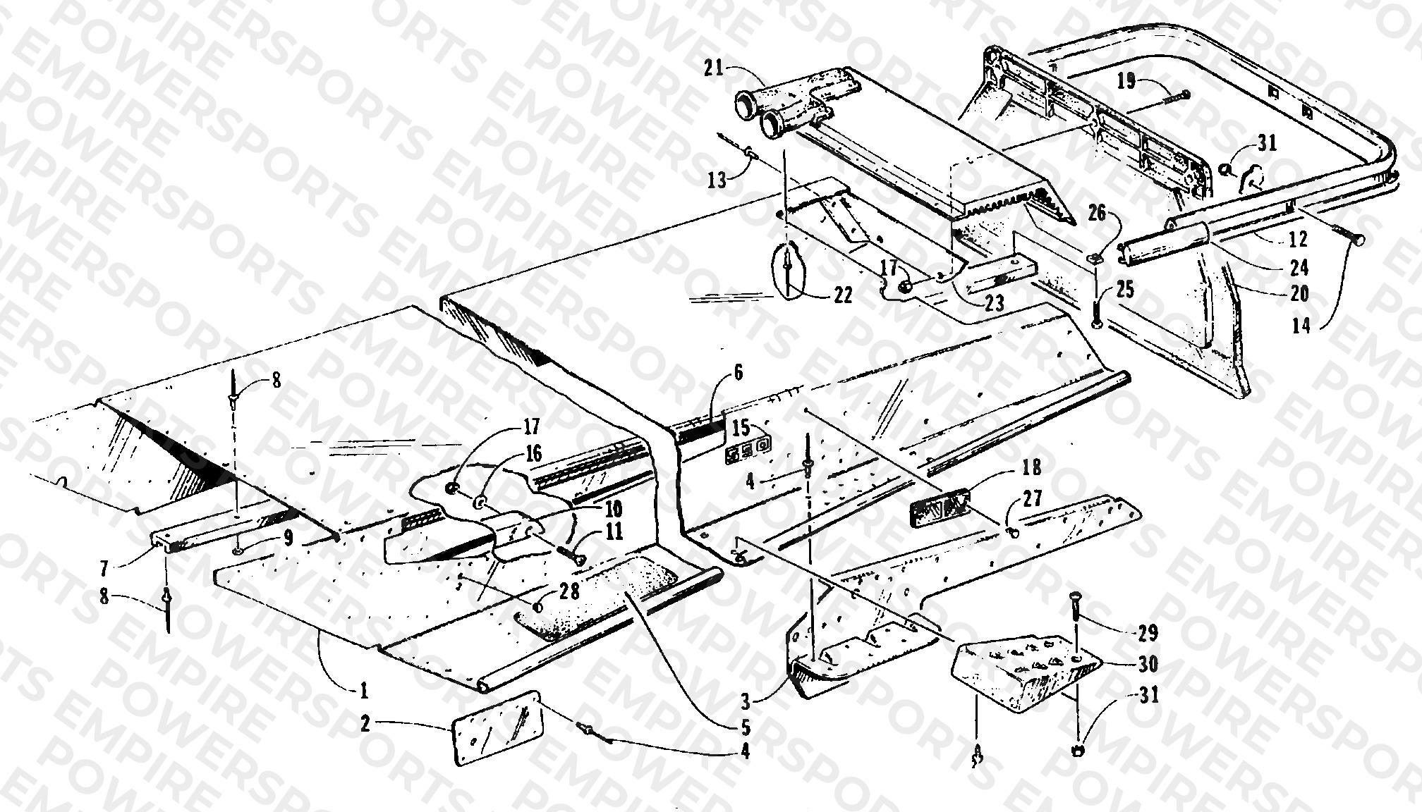 TUNNEL AND REAR BUMPER