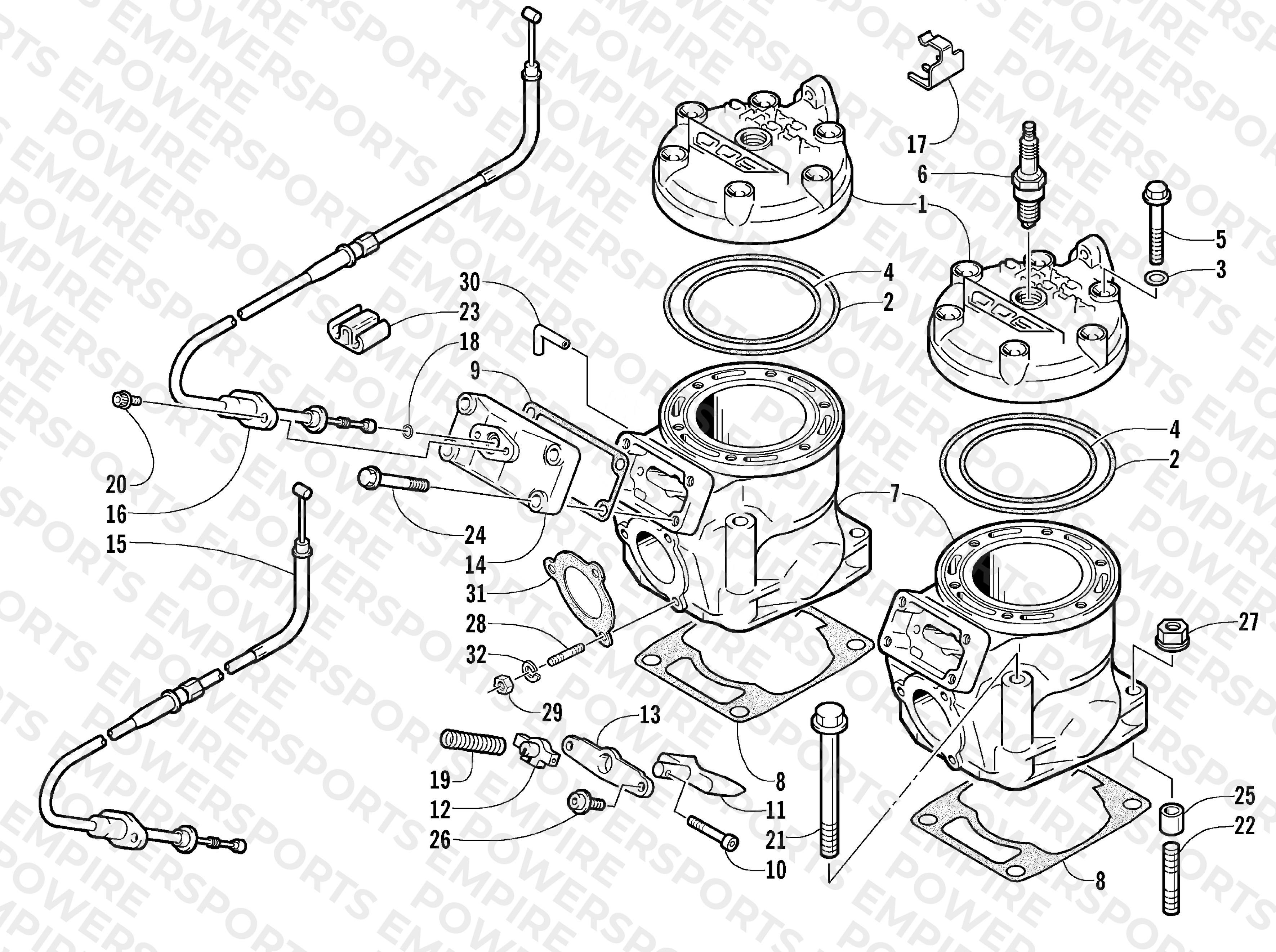 CYLINDER AND HEAD ASSEMBLY