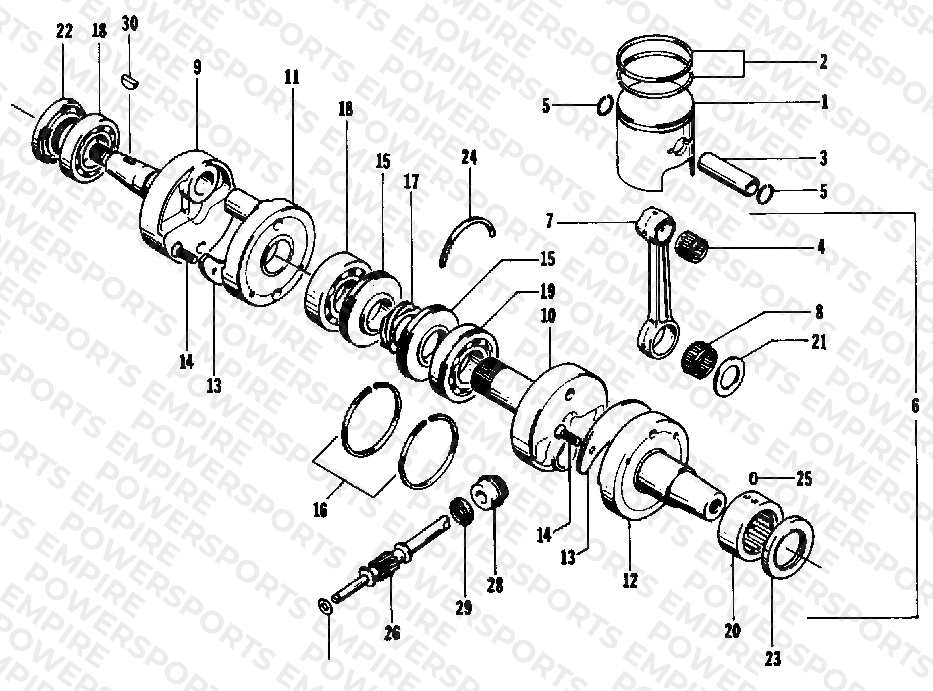 PISTON AND CRANKSHAFT