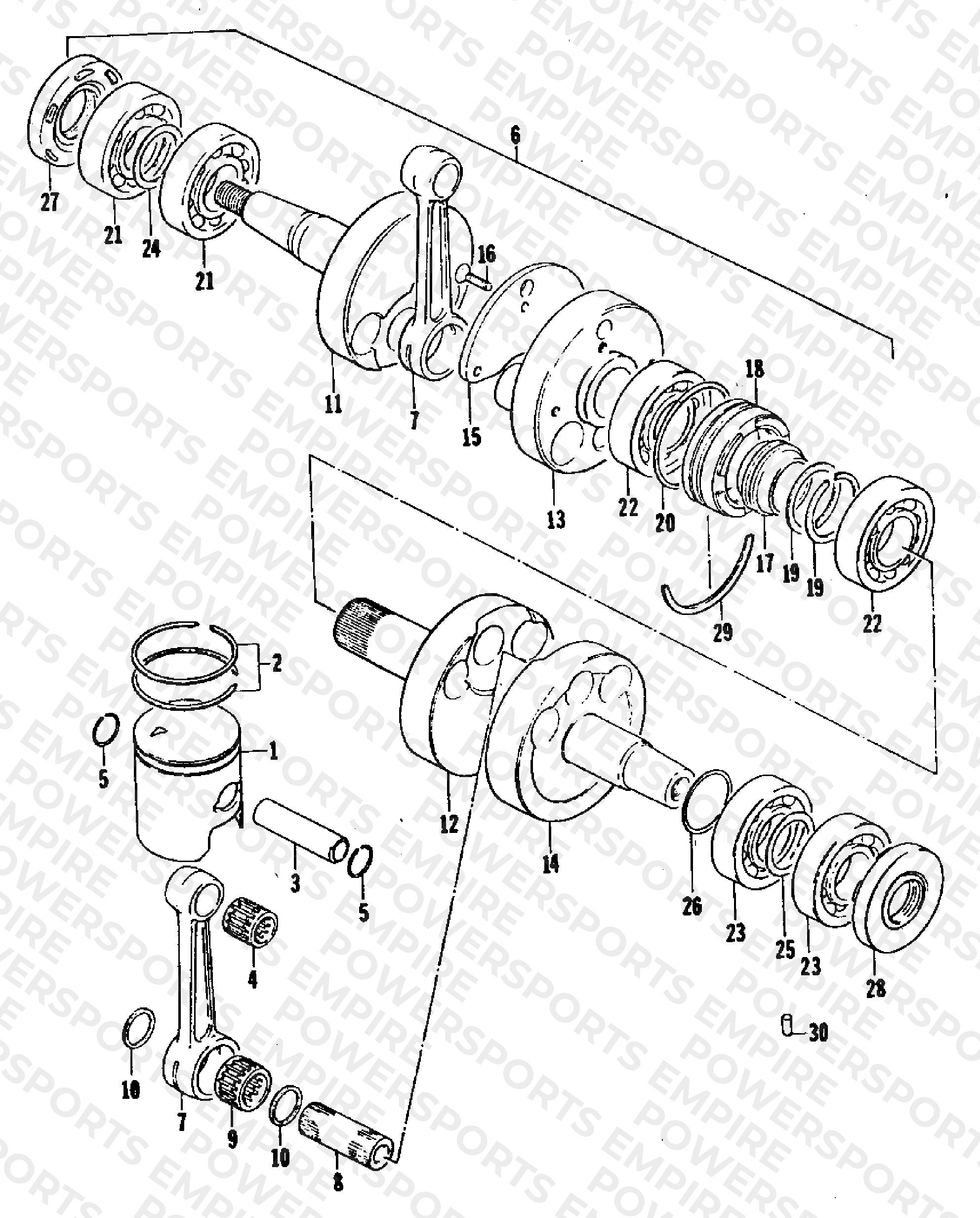 PISTON AND CRANKSHAFT