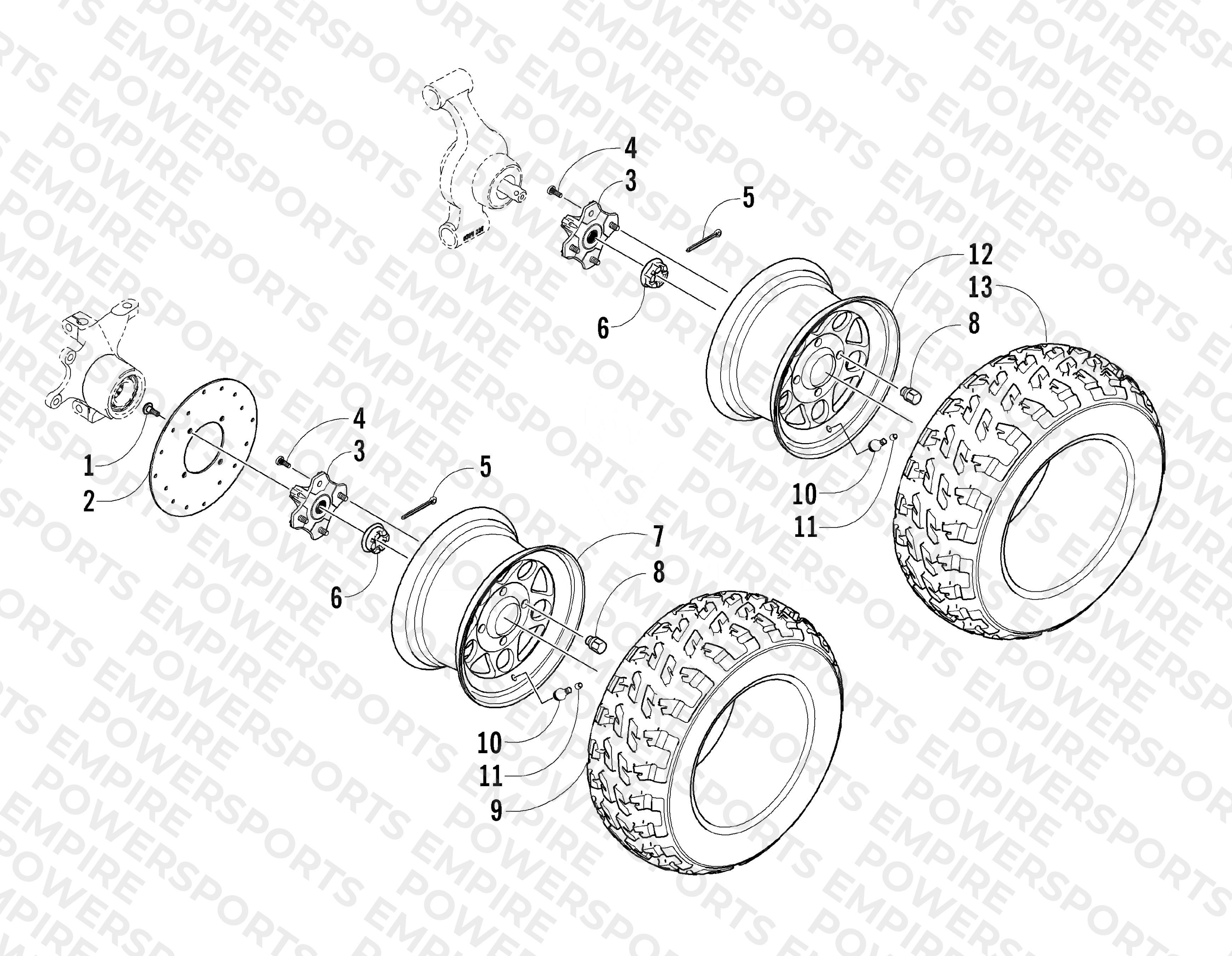 WHEEL AND TIRE ASSEMBLY