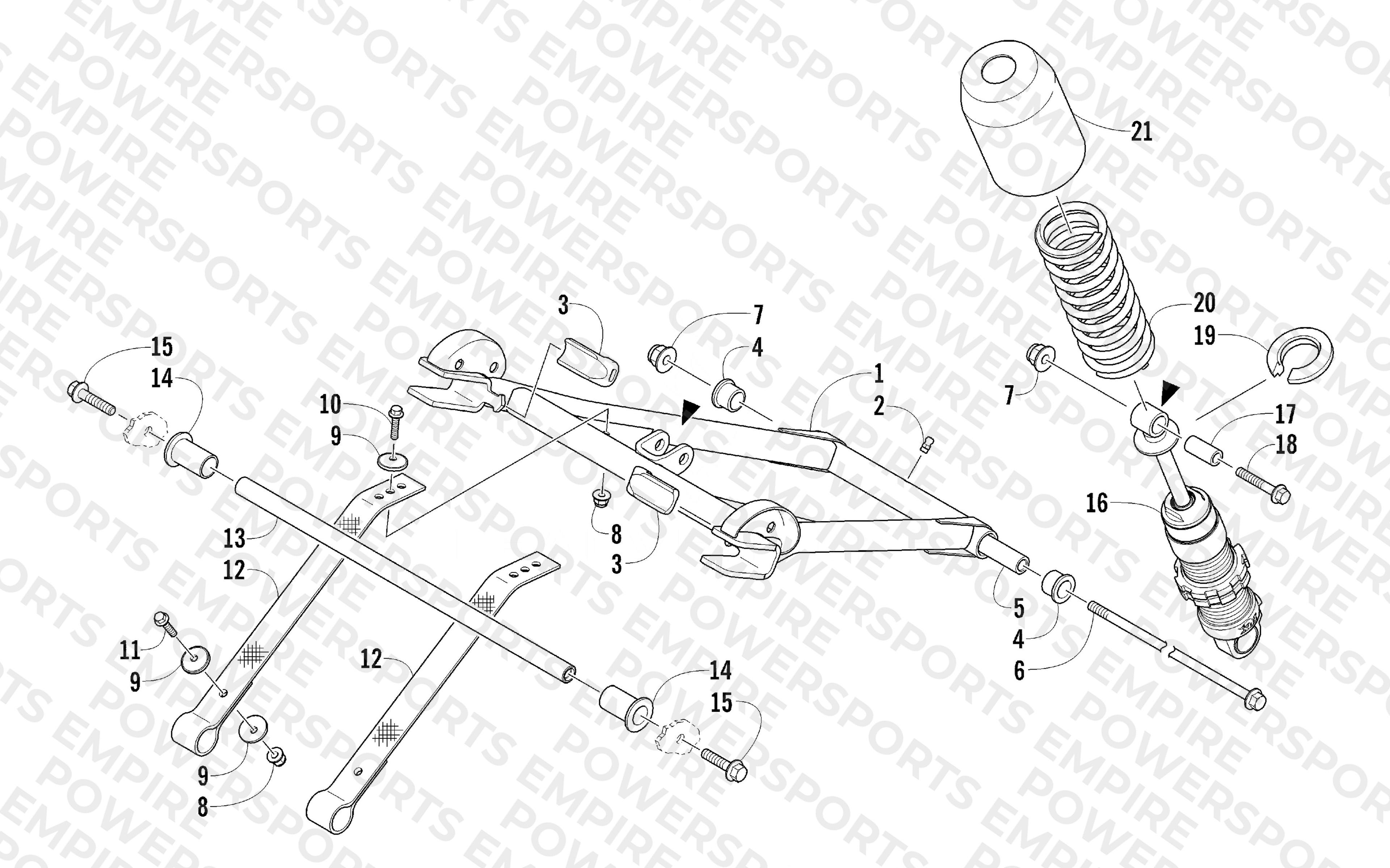 REAR SUSPENSION FRONT ARM ASSEMBLY