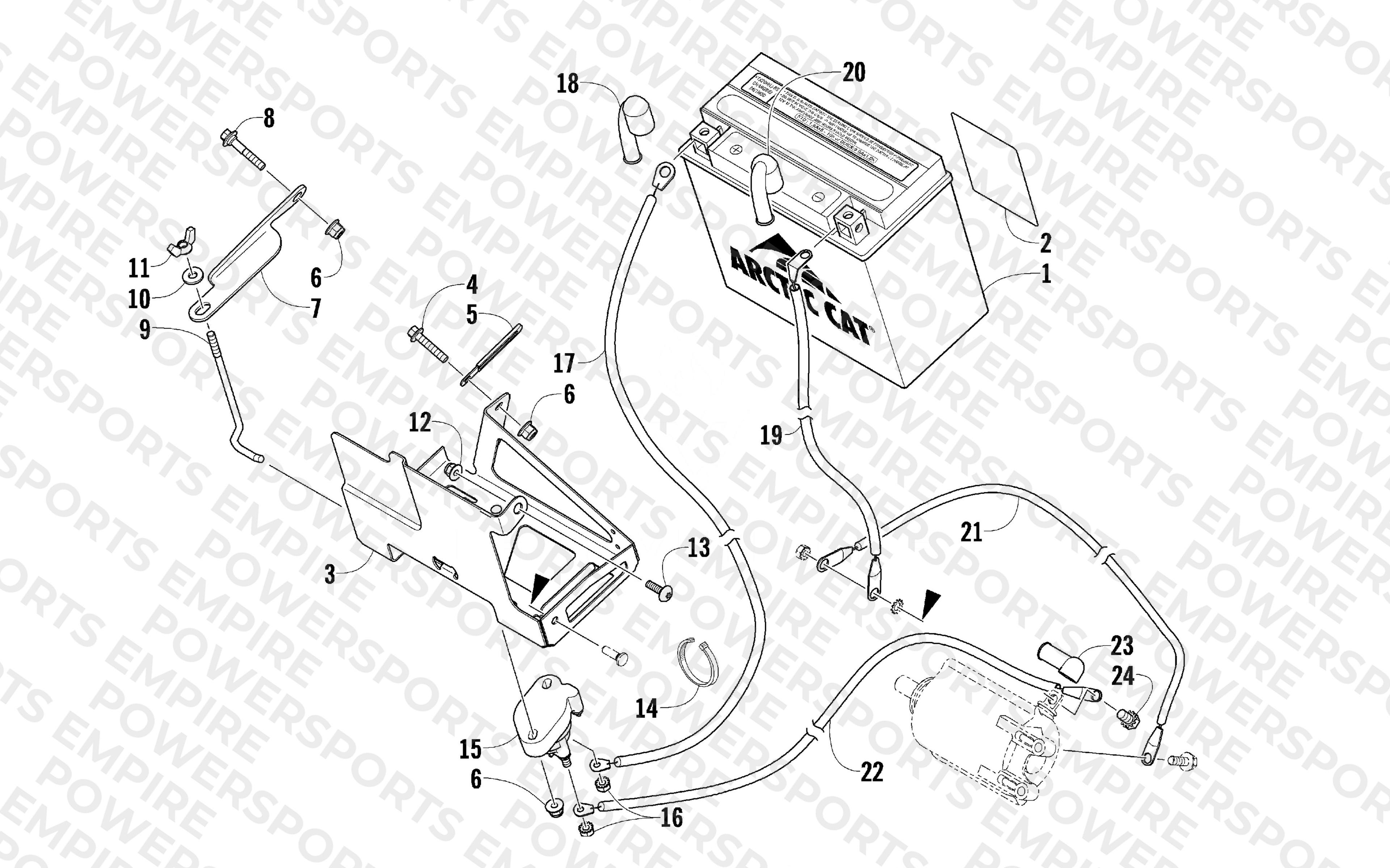 BATTERY AND TRAY ASSEMBLY