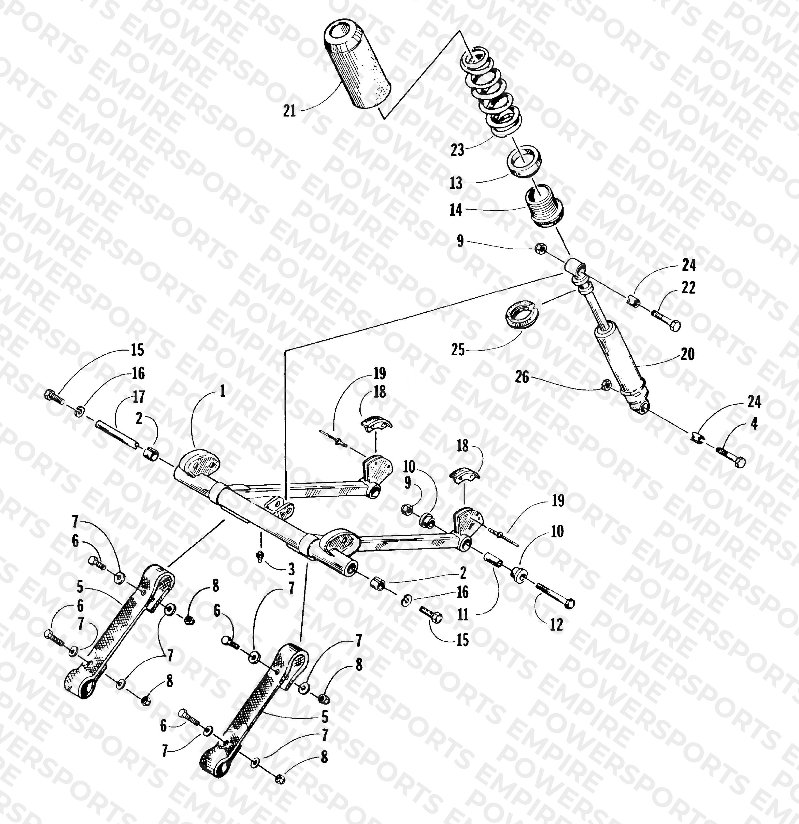 REAR SUSPENSION FRONT ARM ASSEMBLY