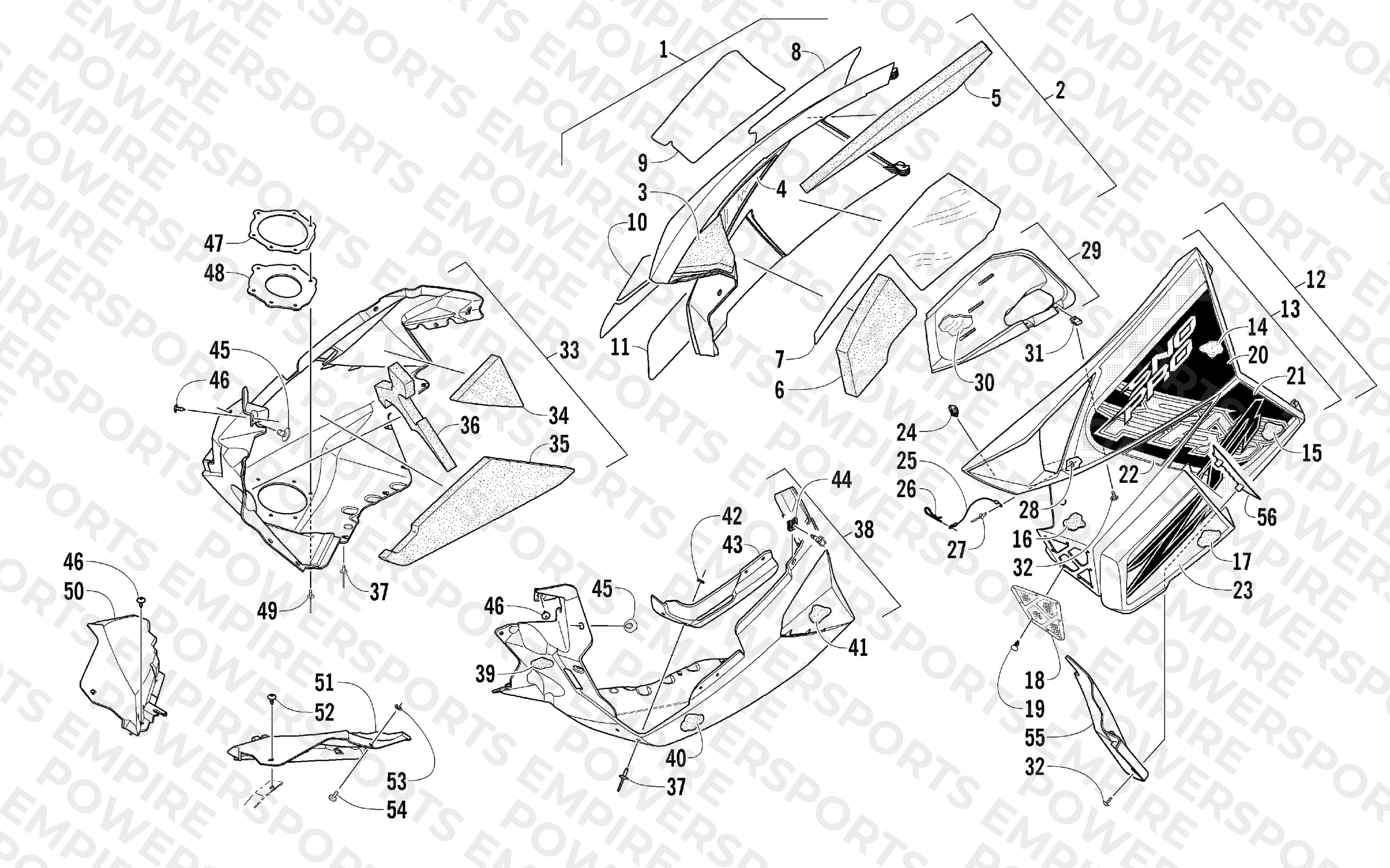 SKID PLATE AND SIDE PANEL ASSEMBLY