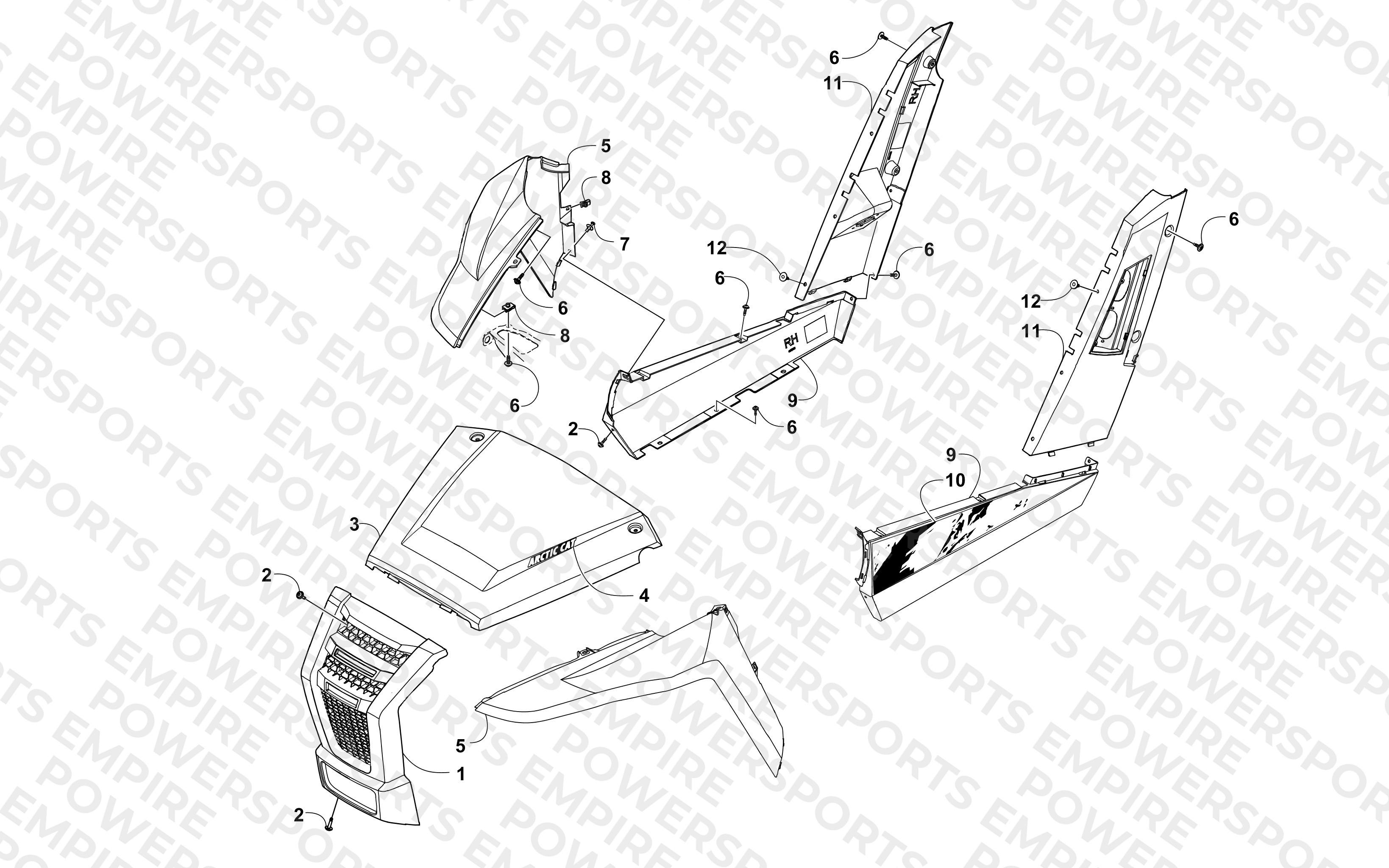 FRONT AND SIDE PANEL ASSEMBLIES