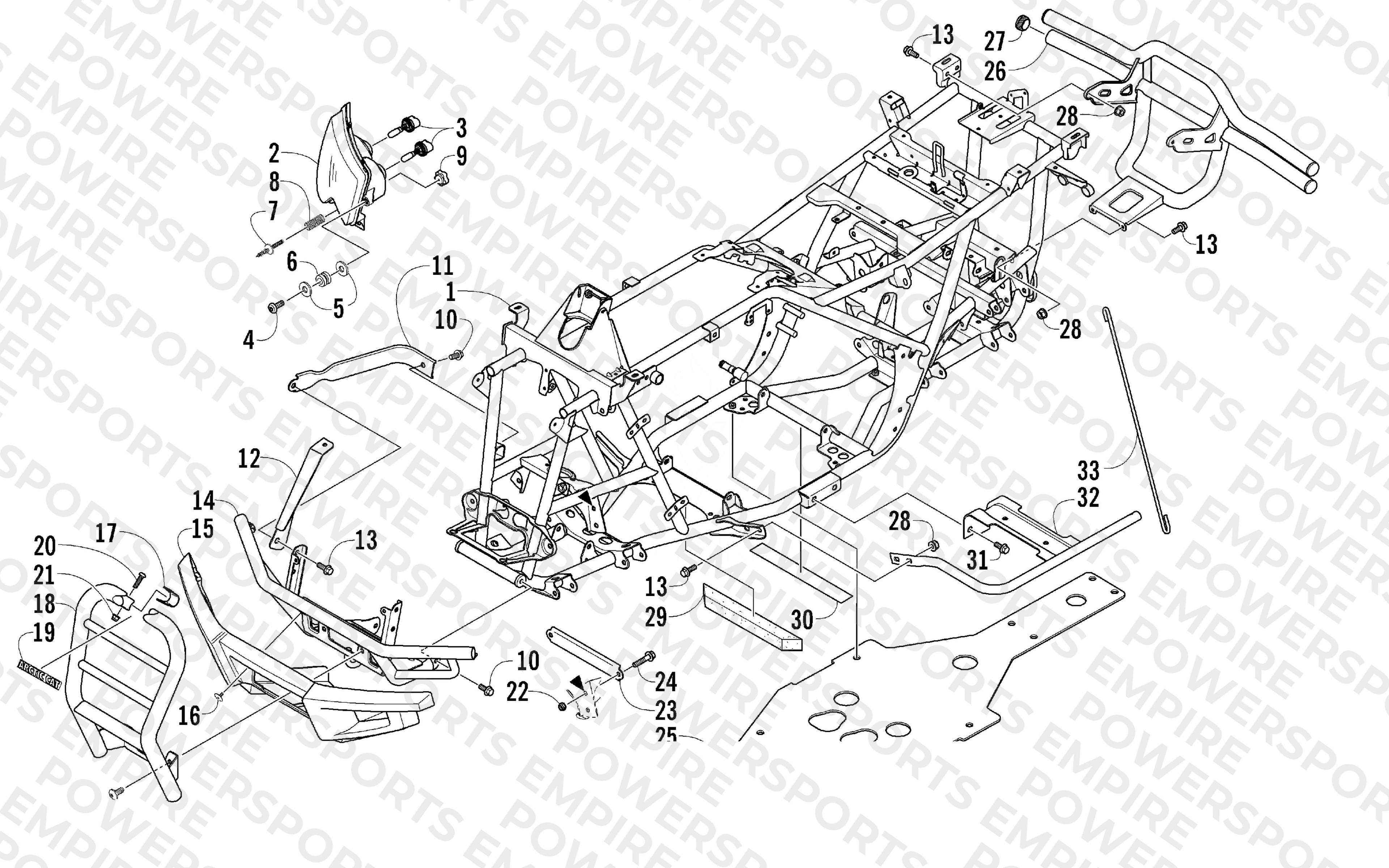 FRAME AND RELATED PARTS