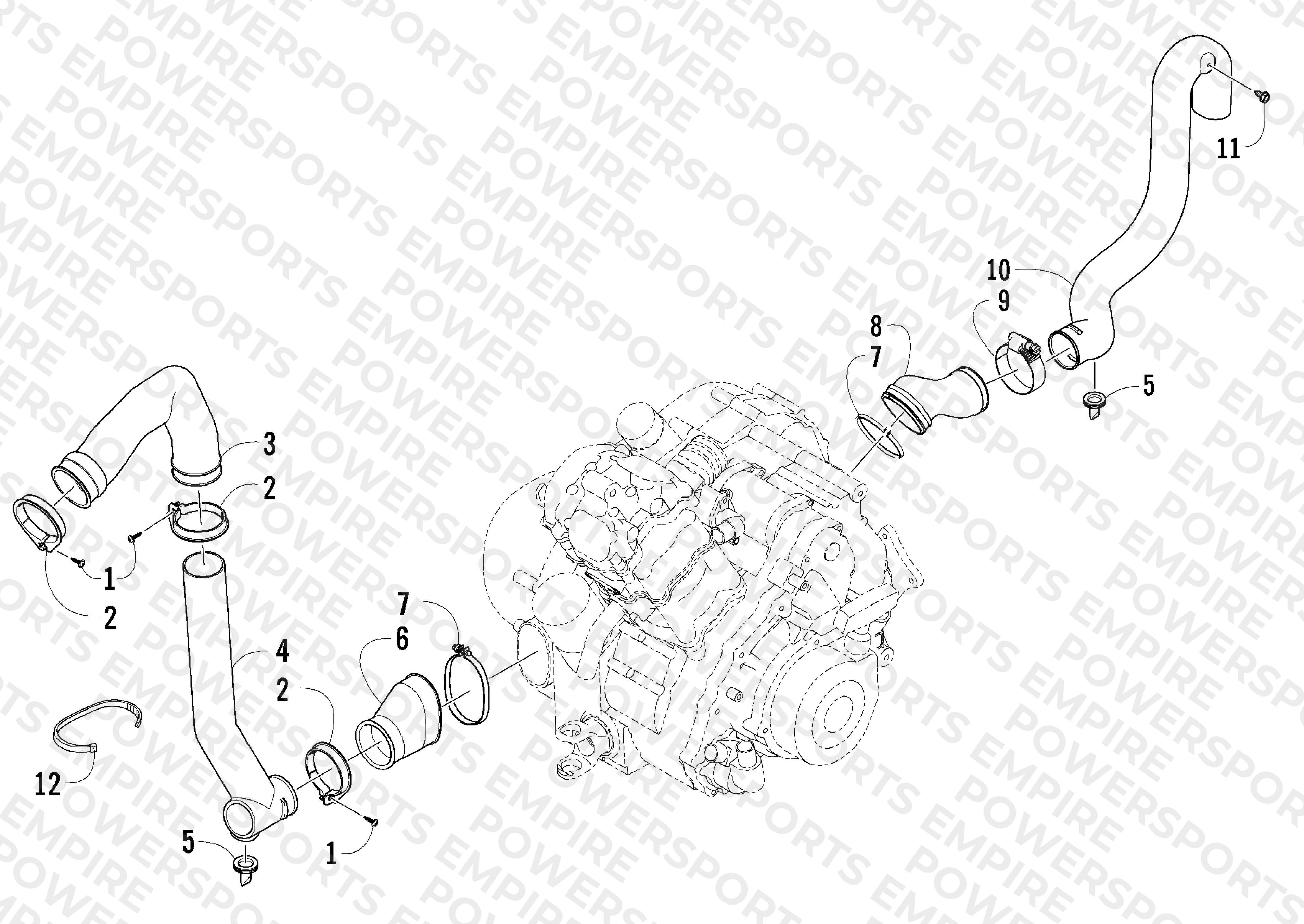 CASE/BELT COOLING ASSEMBLY