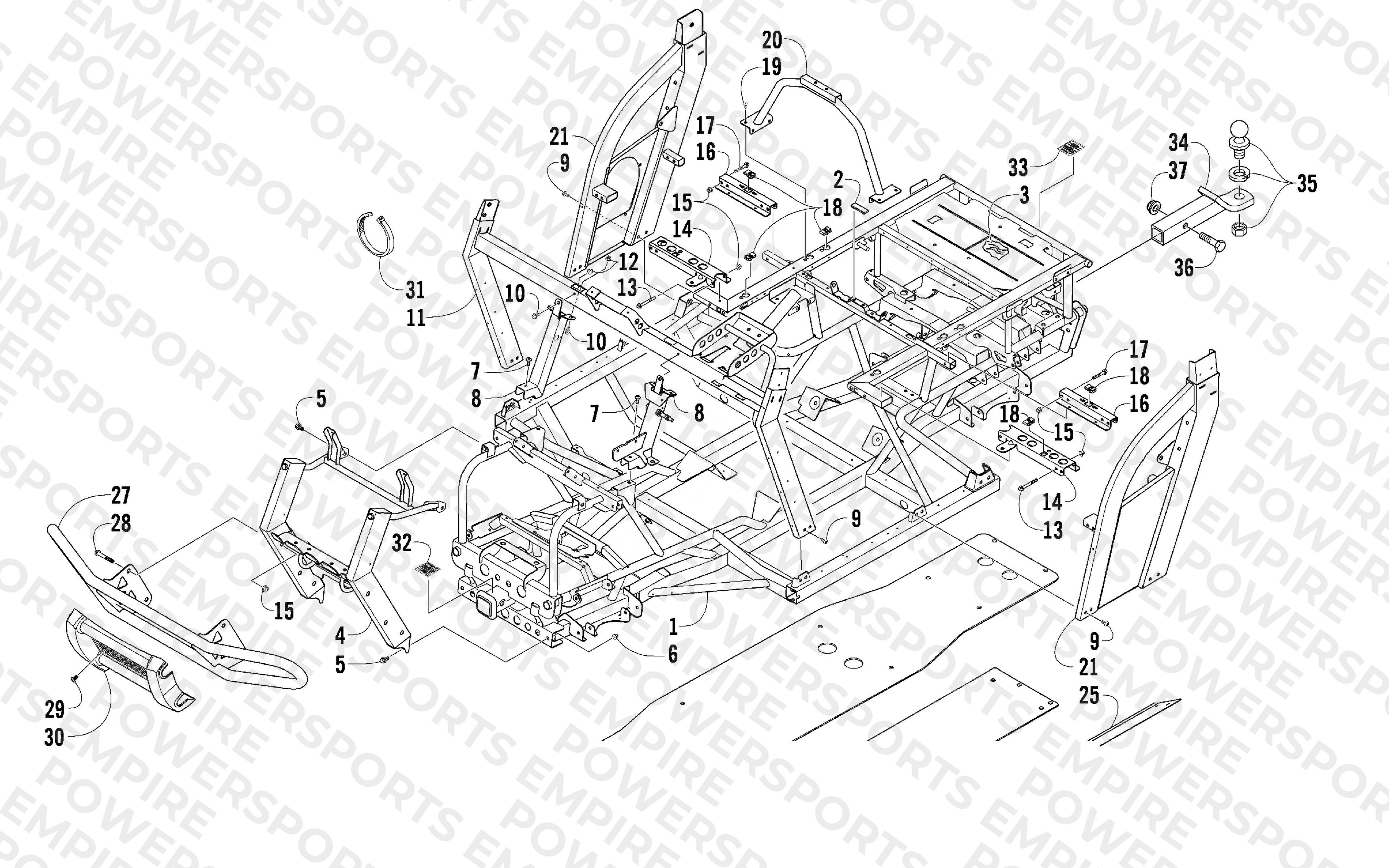 FRAME AND RELATED PARTS