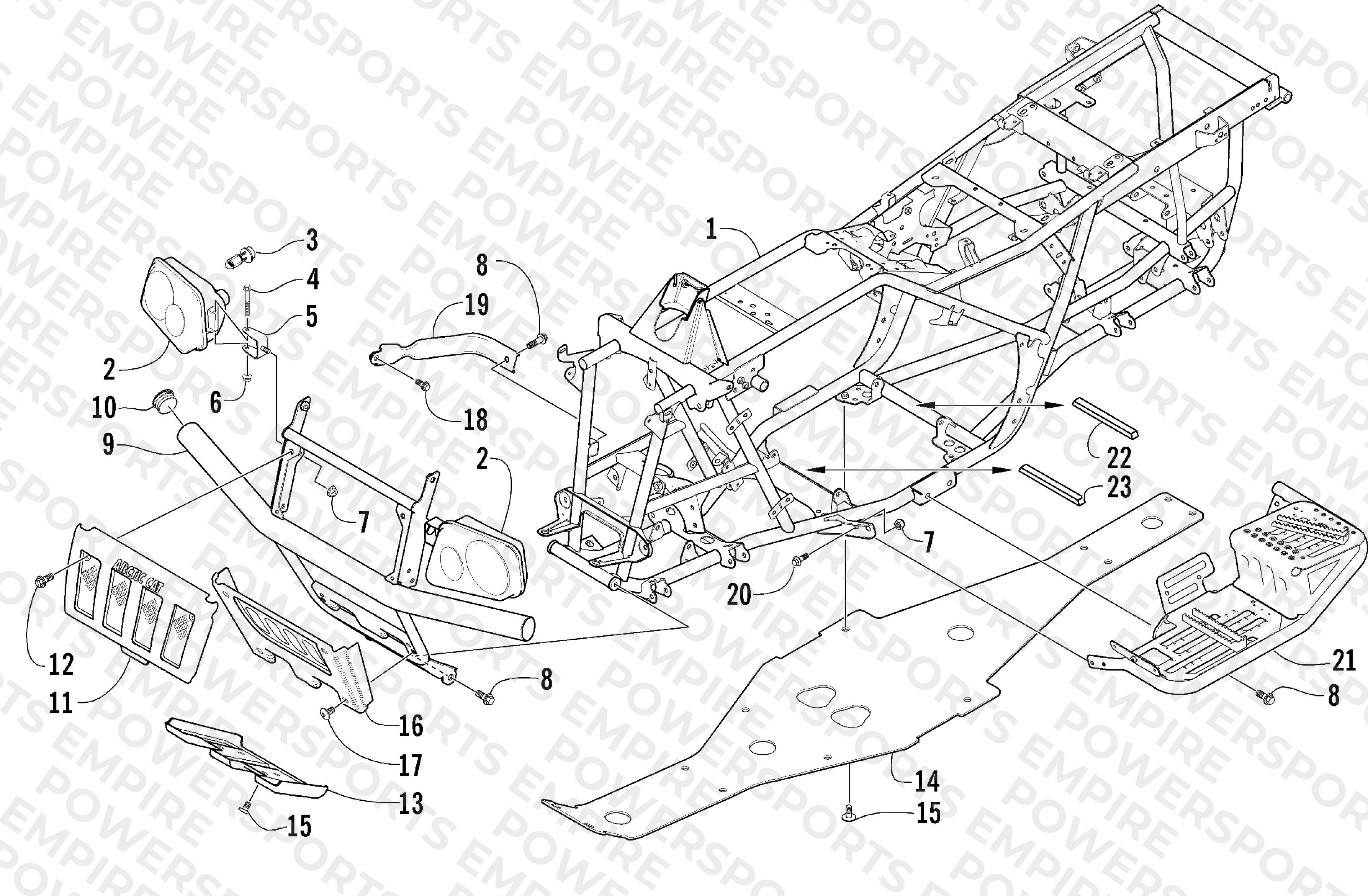 FRAME AND RELATED PARTS