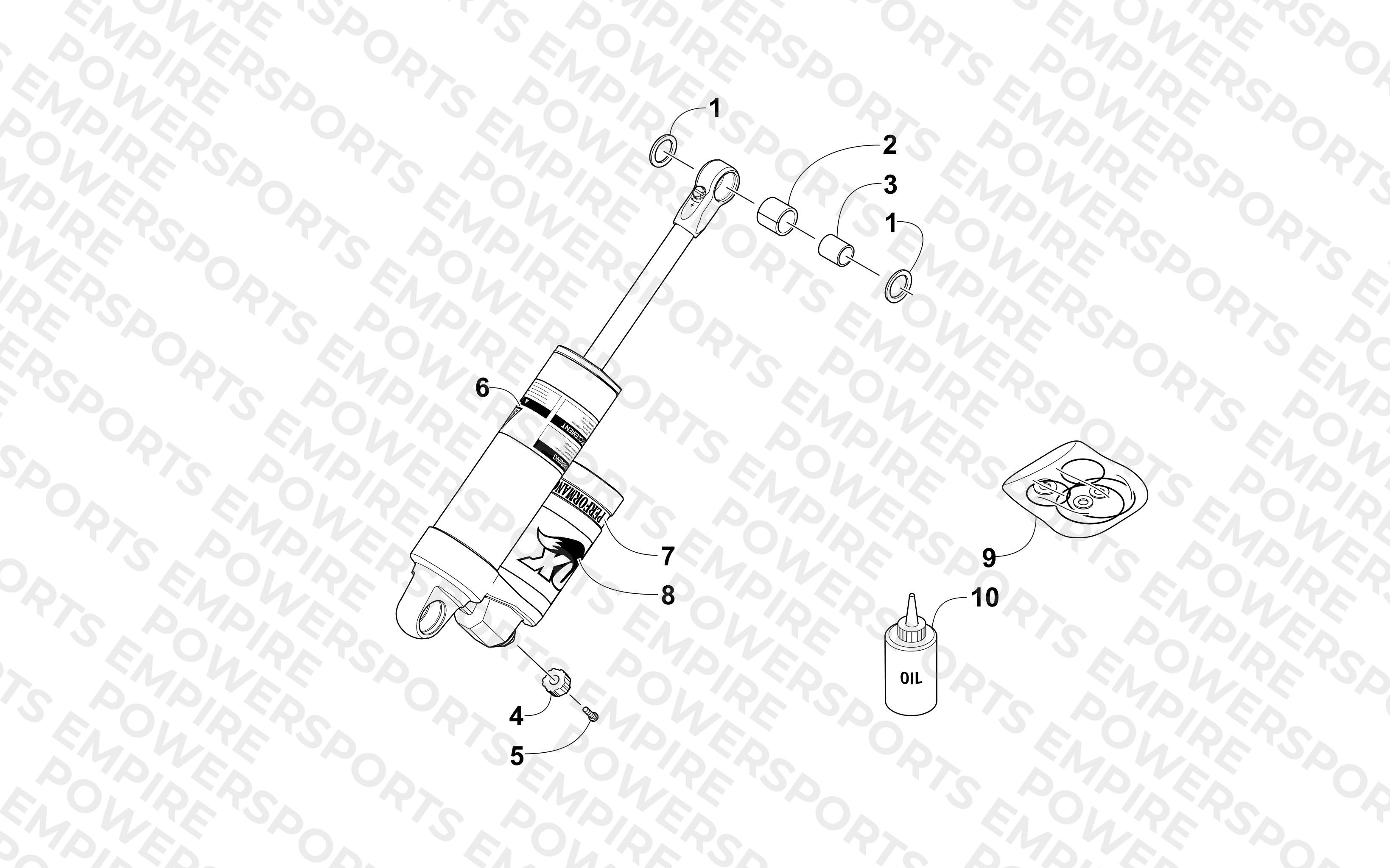 REAR SUSPENSION REAR ARM SHOCK ABSORBER