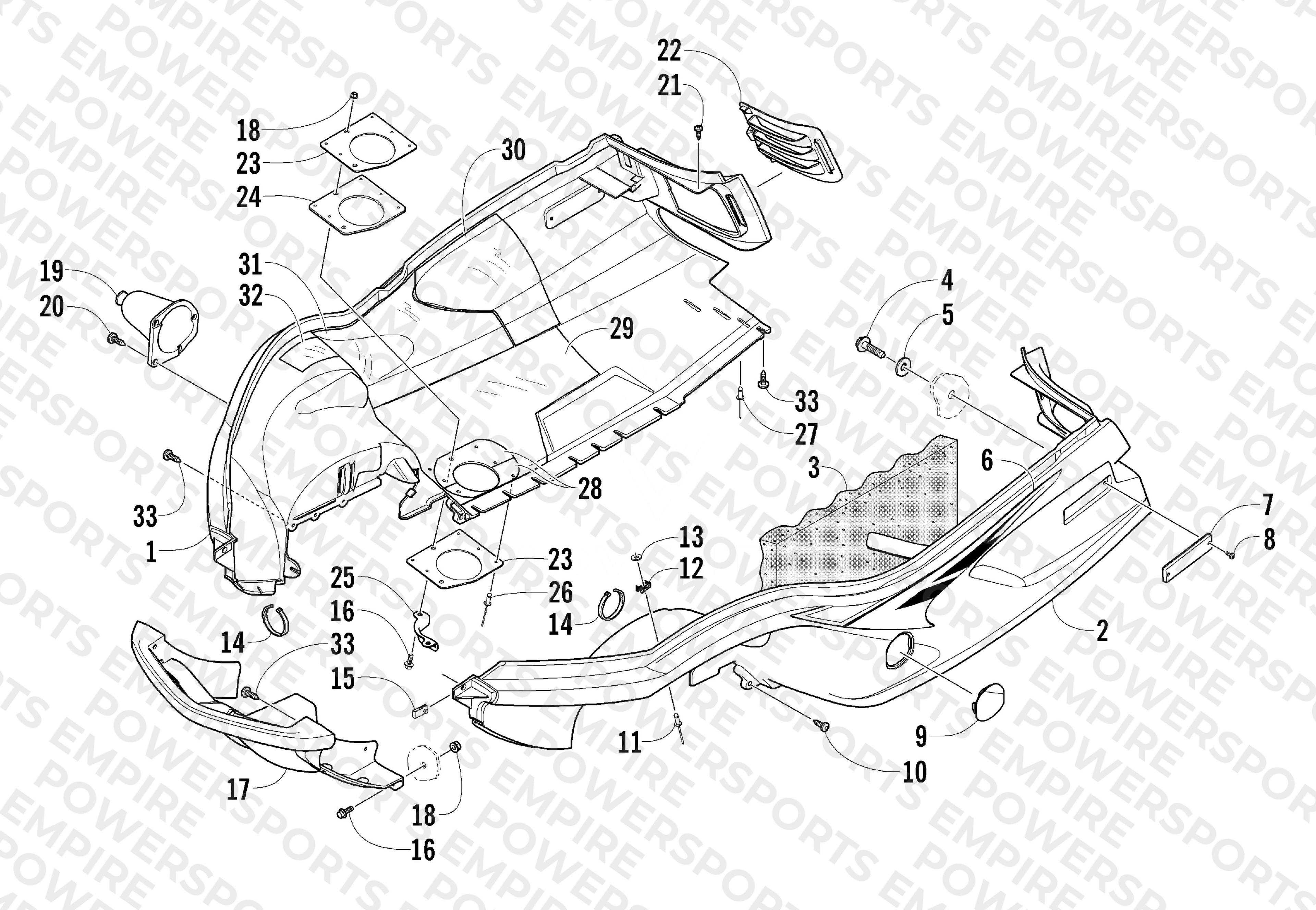 BELLY PAN AND FRONT BUMPER ASSEMBLY