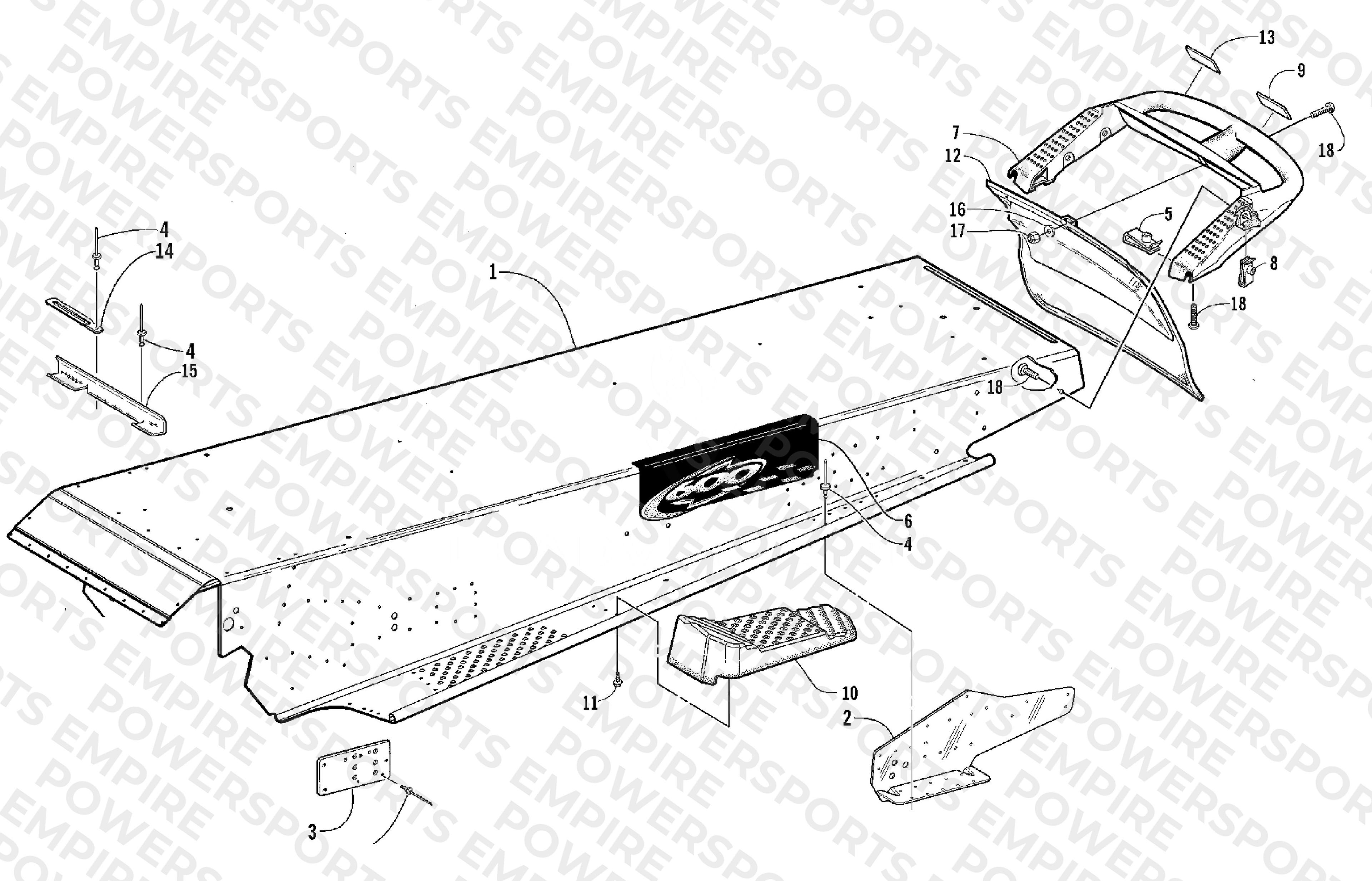 TUNNEL AND REAR BUMPER
