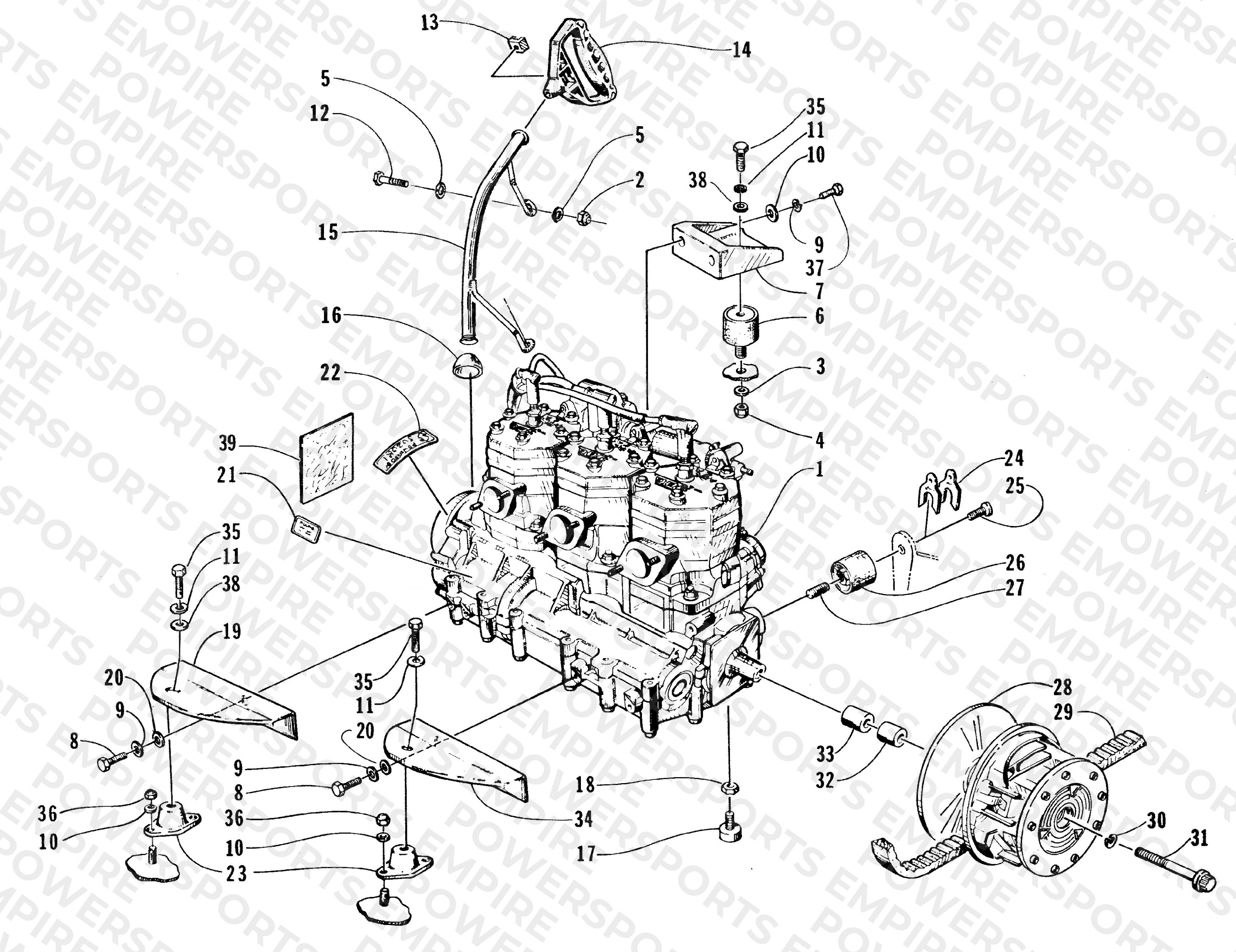 ENGINE AND RELATED PARTS