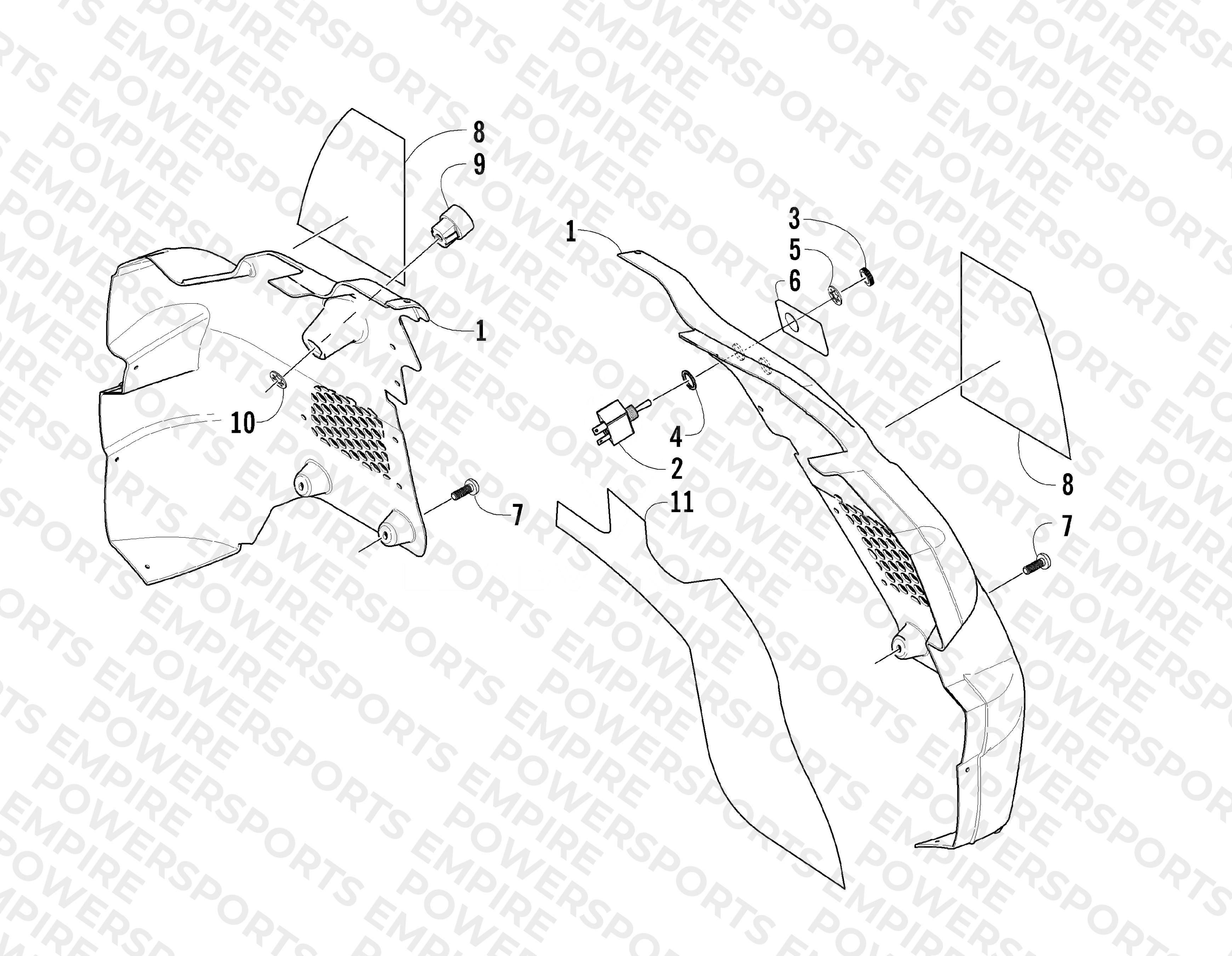 CONSOLE AND SWITCH ASSEMBLY
