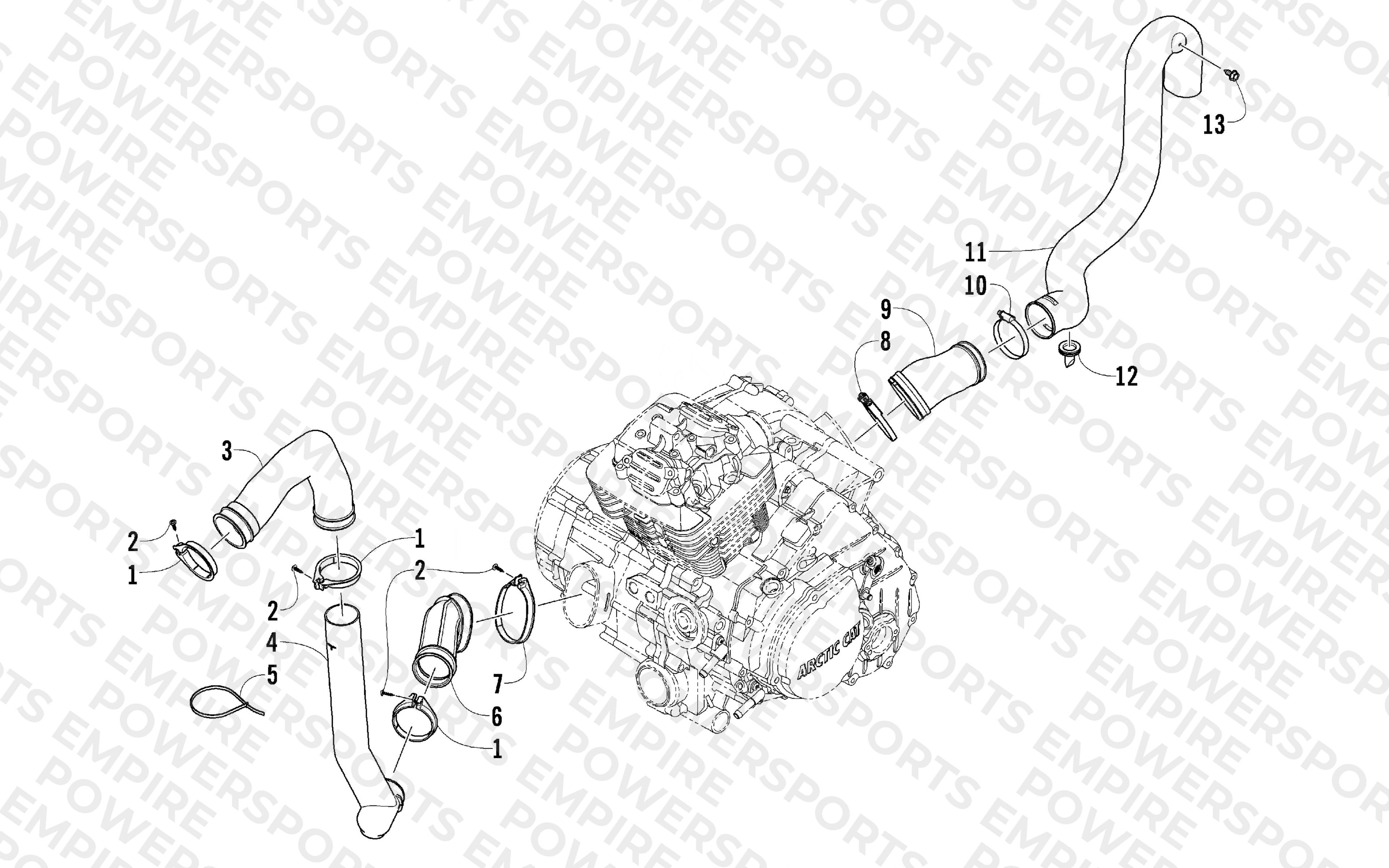 CASE/BELT COOLING ASSEMBLY