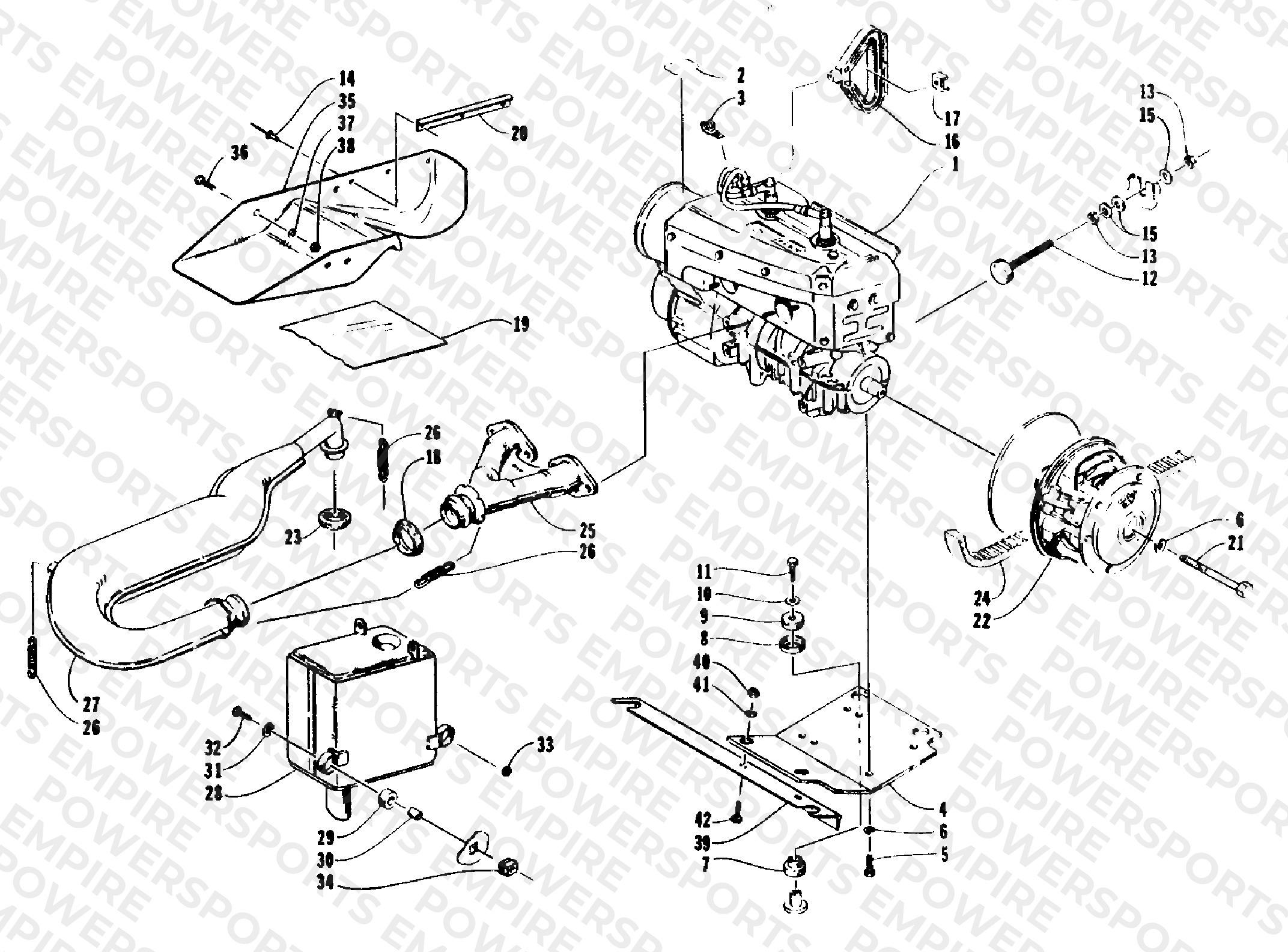 ENGINE AND RELATED PARTS